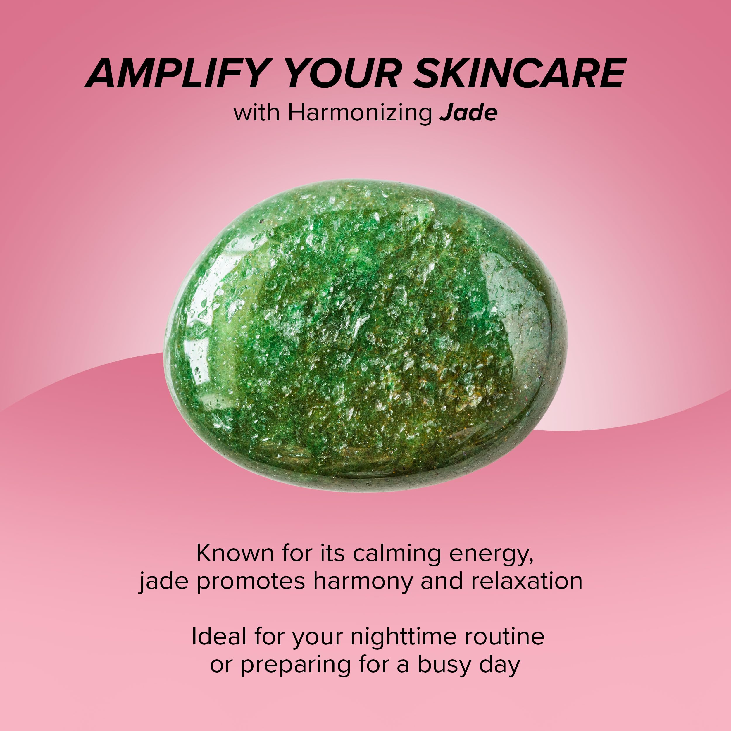 SKIN GYM Sculpty Heart Jade Gua Sha Face Sculpting Tool & Face Massage Tool, Anti-Aging Guasha Tool for Face Under Eye Bags, Puf