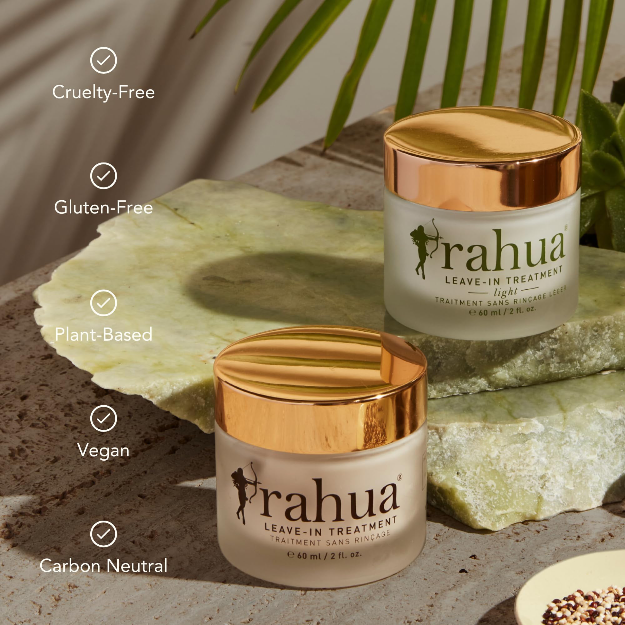Rahua Leave-in Treatment 2 Fl Oz, for Air Drying and Anti-frizz, Prevents Breakage and Split Ends for Men and Women