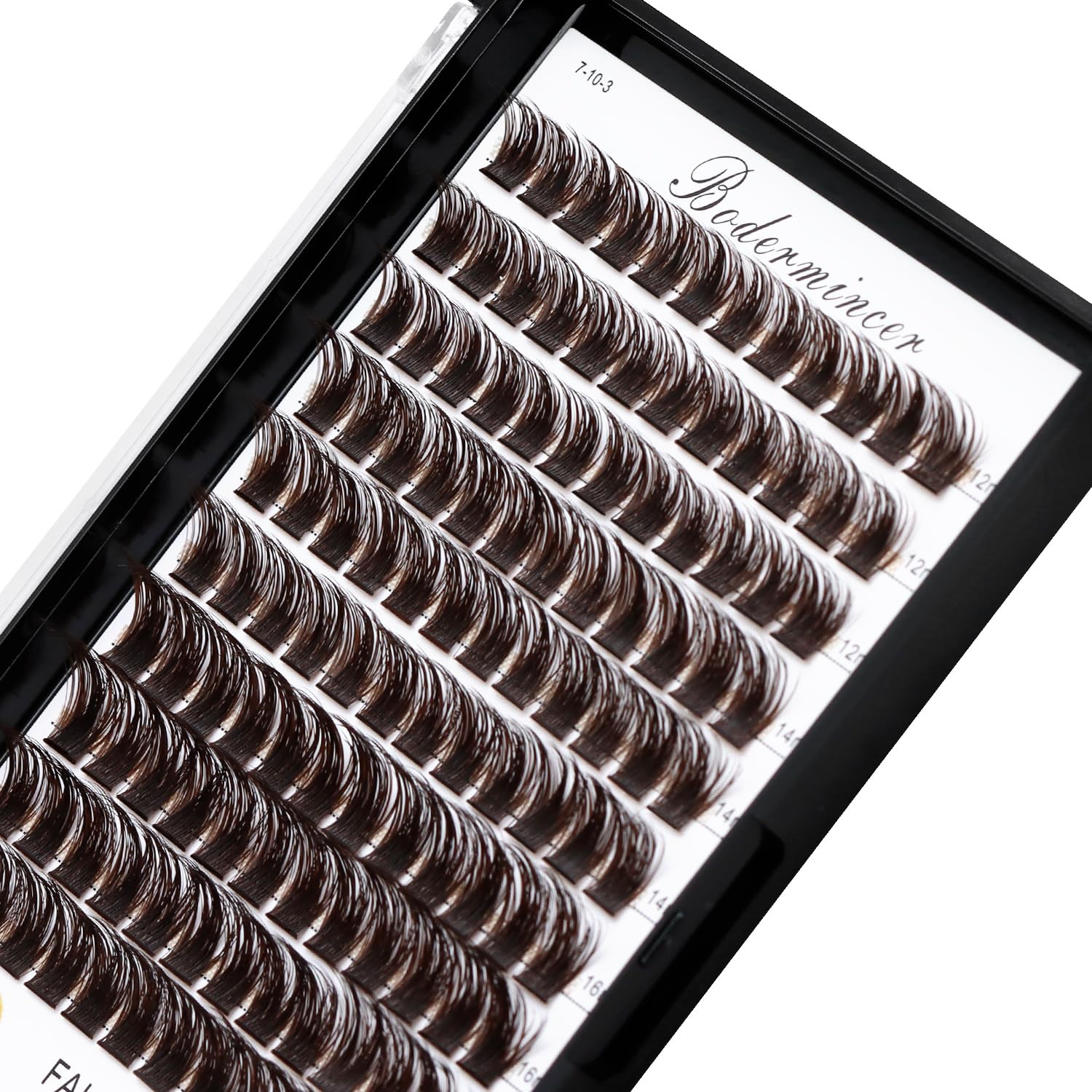 Bodermincer 120 Cluster 12-14-16Mm/16-18-20Mm Mixed Length Lash Cluster Eyelash Extension Natural 3D Effect Glue Bonded Cluster