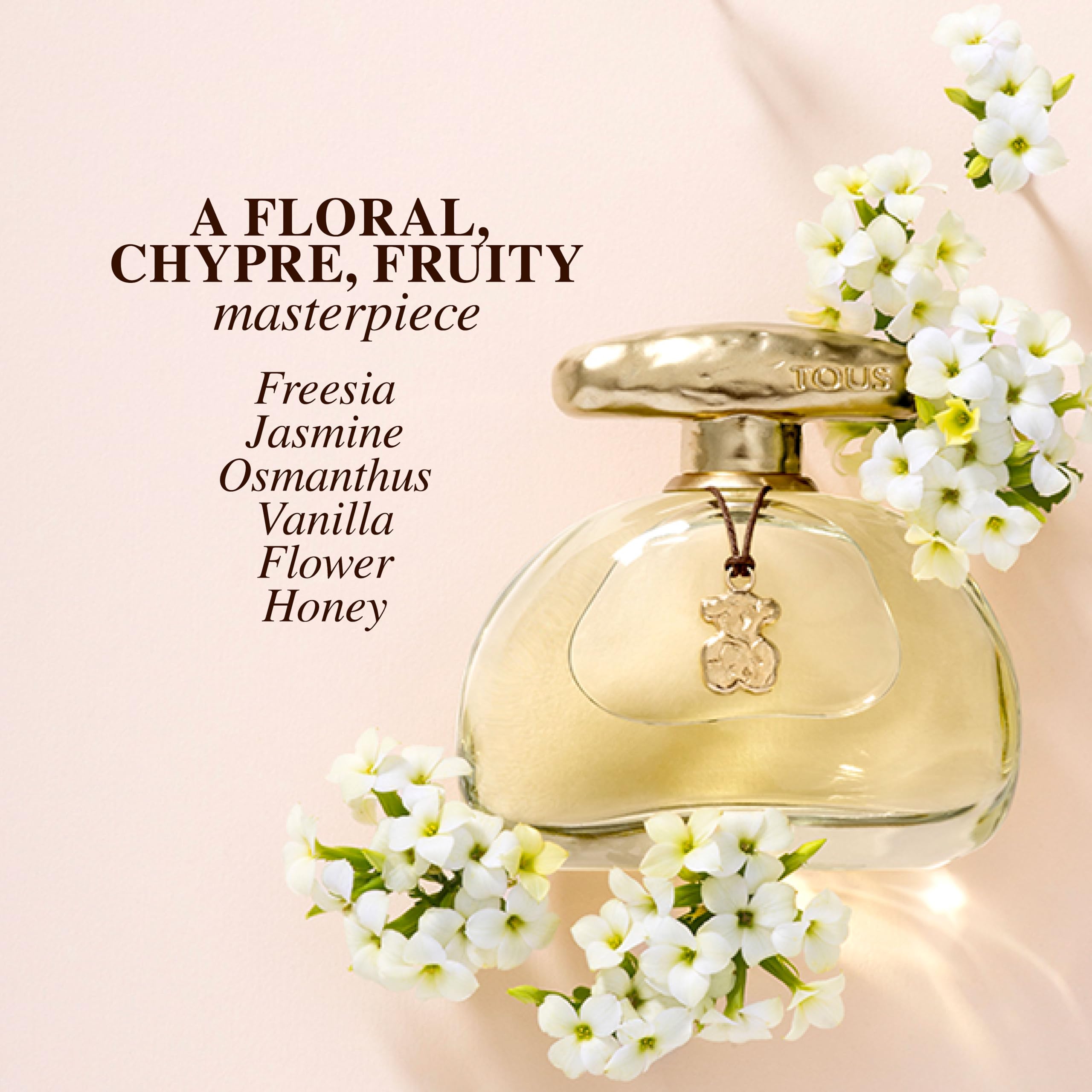 TOUS Touch Eau de Toilette Spray For Women. Floral, Fruity Fragrance With Notes of Freesia, Jasmine, and Vanilla. Sophisticated