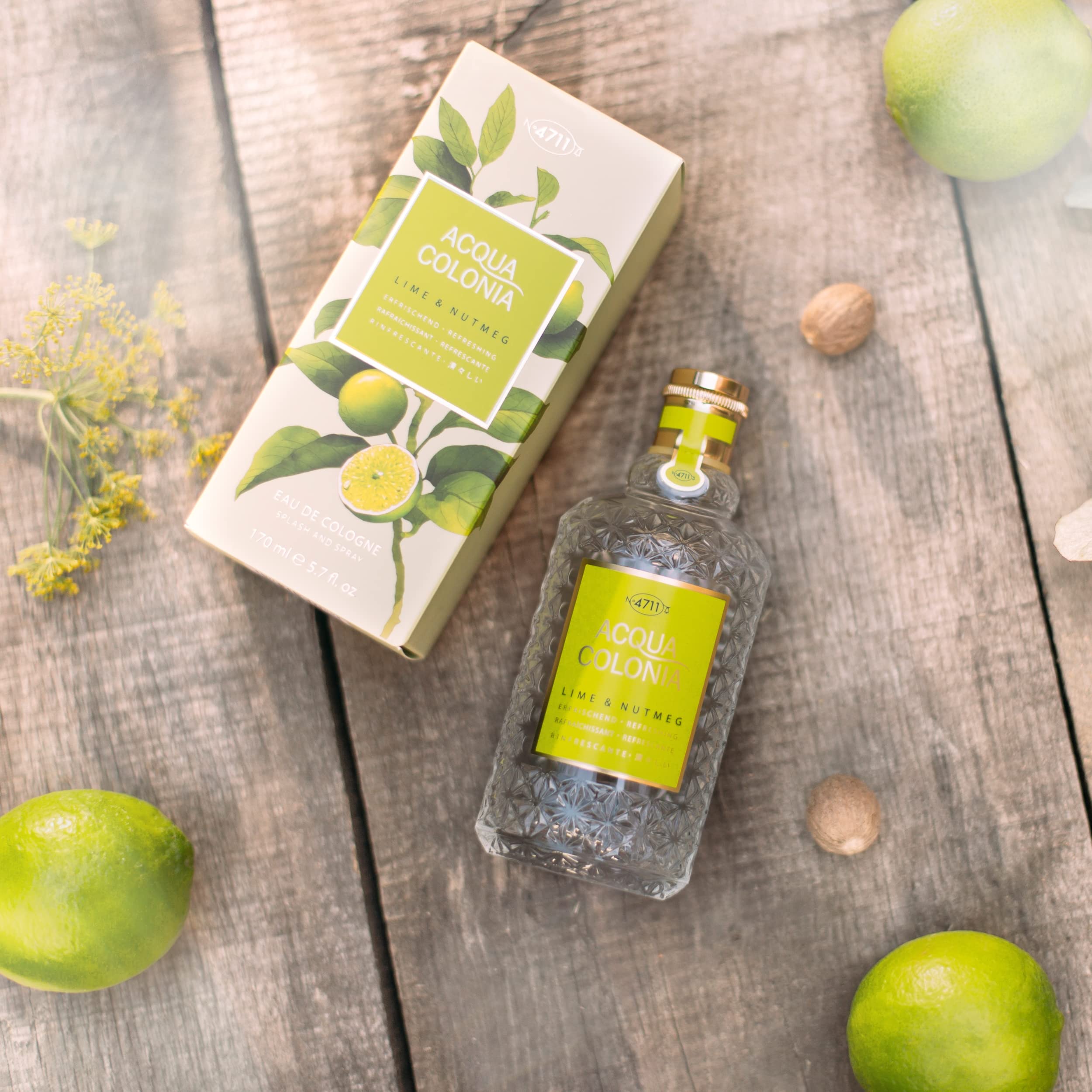 Murer & Wirtz 4711 Acqua Colonia Lime & Nutmeg Eau De Cologne 1.7Oz (50Ml) Spray