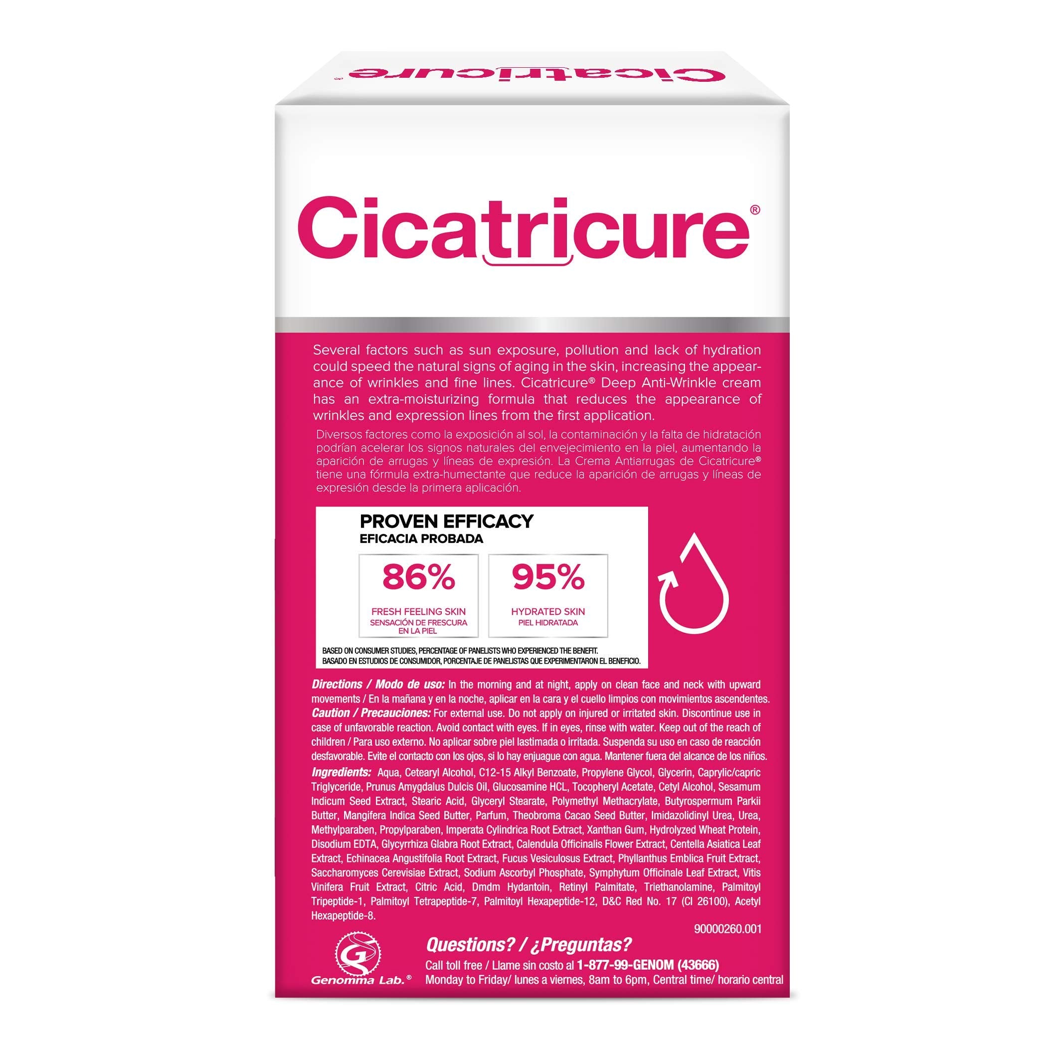 Cicatricure Anti-Wrinkle Face And Neck Cream, Anti-Aging Moisturizer, Reduces Deep Lines, Improved Skin Appearance, For Daily Us