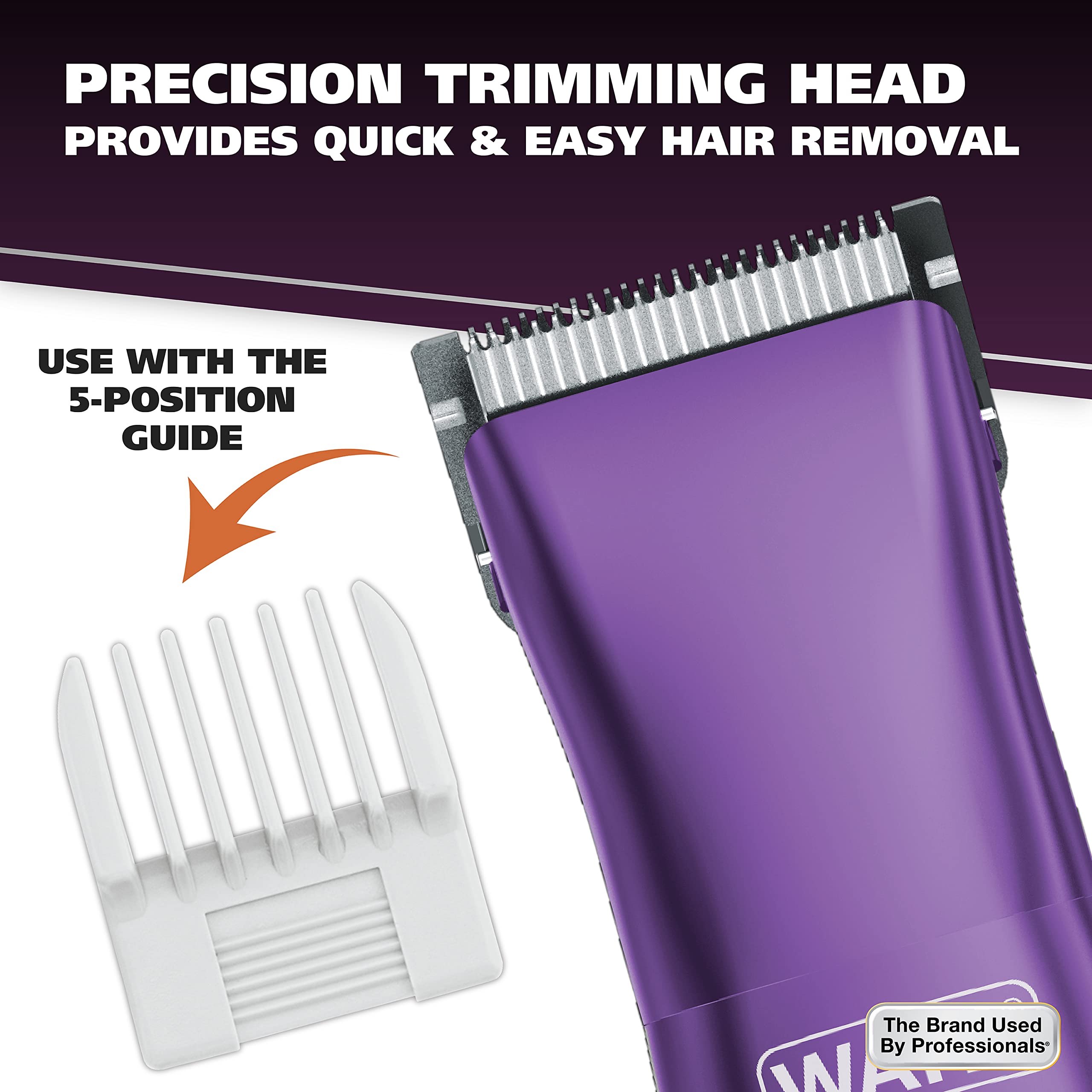 Wahl Pure Confidence Rechargeable Electric Trimmer, Shaver, & Detailer for Smooth Shaving & Trimming of The Face, Underarm, Eyeb