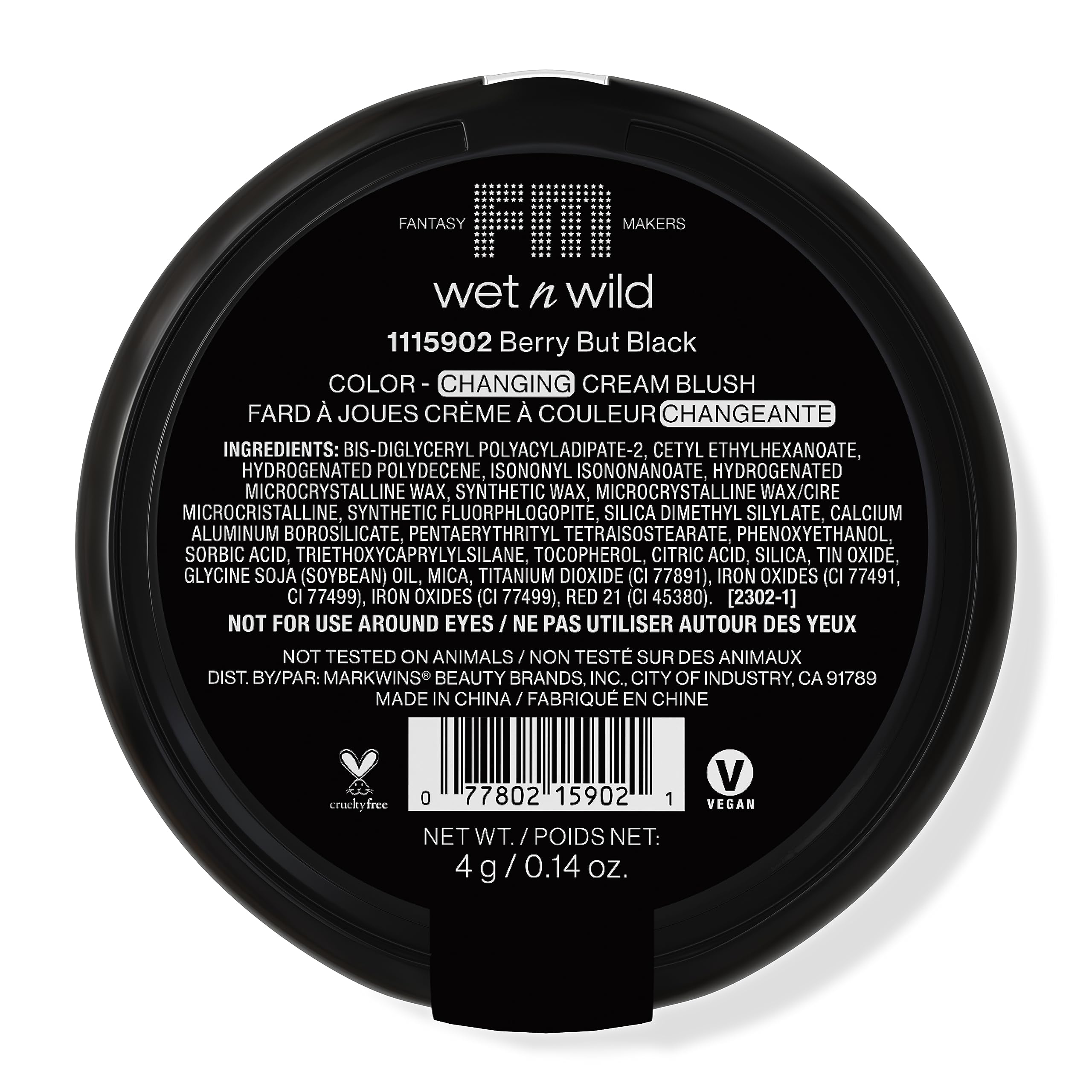 Wet N Wild Halloween Fantasy Makers Color Changing Blush - Berry But Black