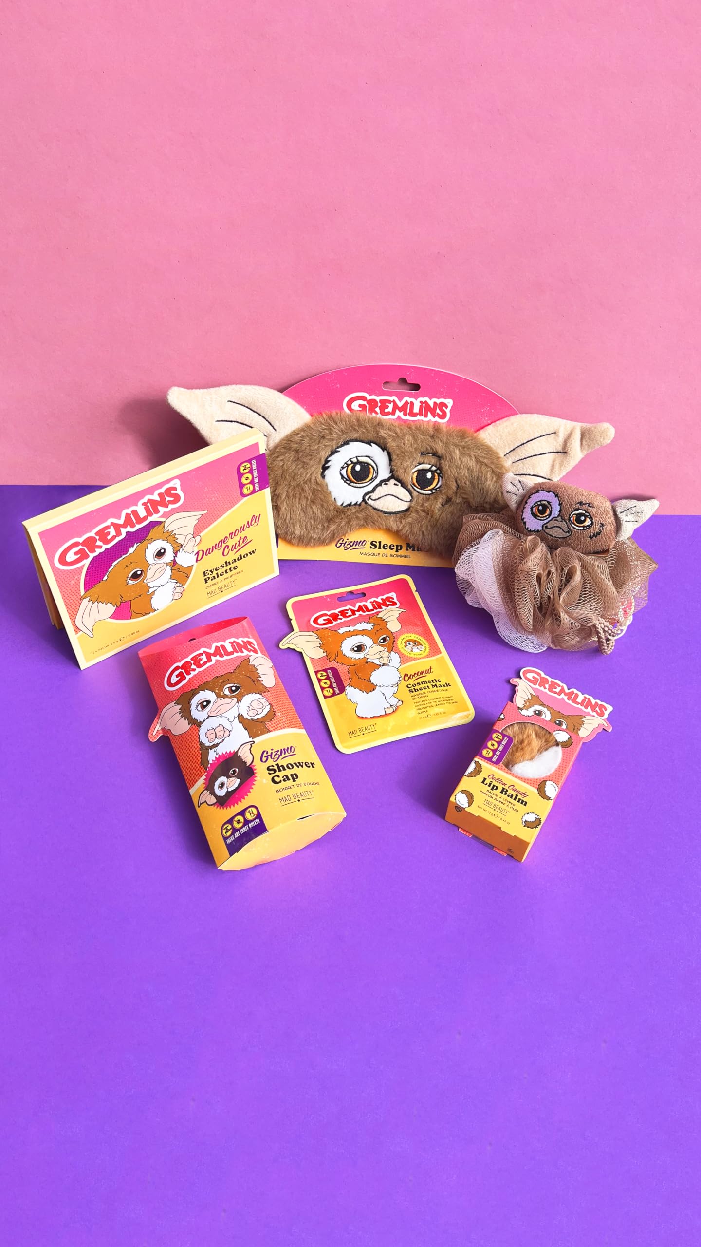 MAD Beauty Gremlins Gizmo Shower Loofah - Plush, 1 Count, Fun Novelty Gift for All Ages, Official Warner Brothers Product