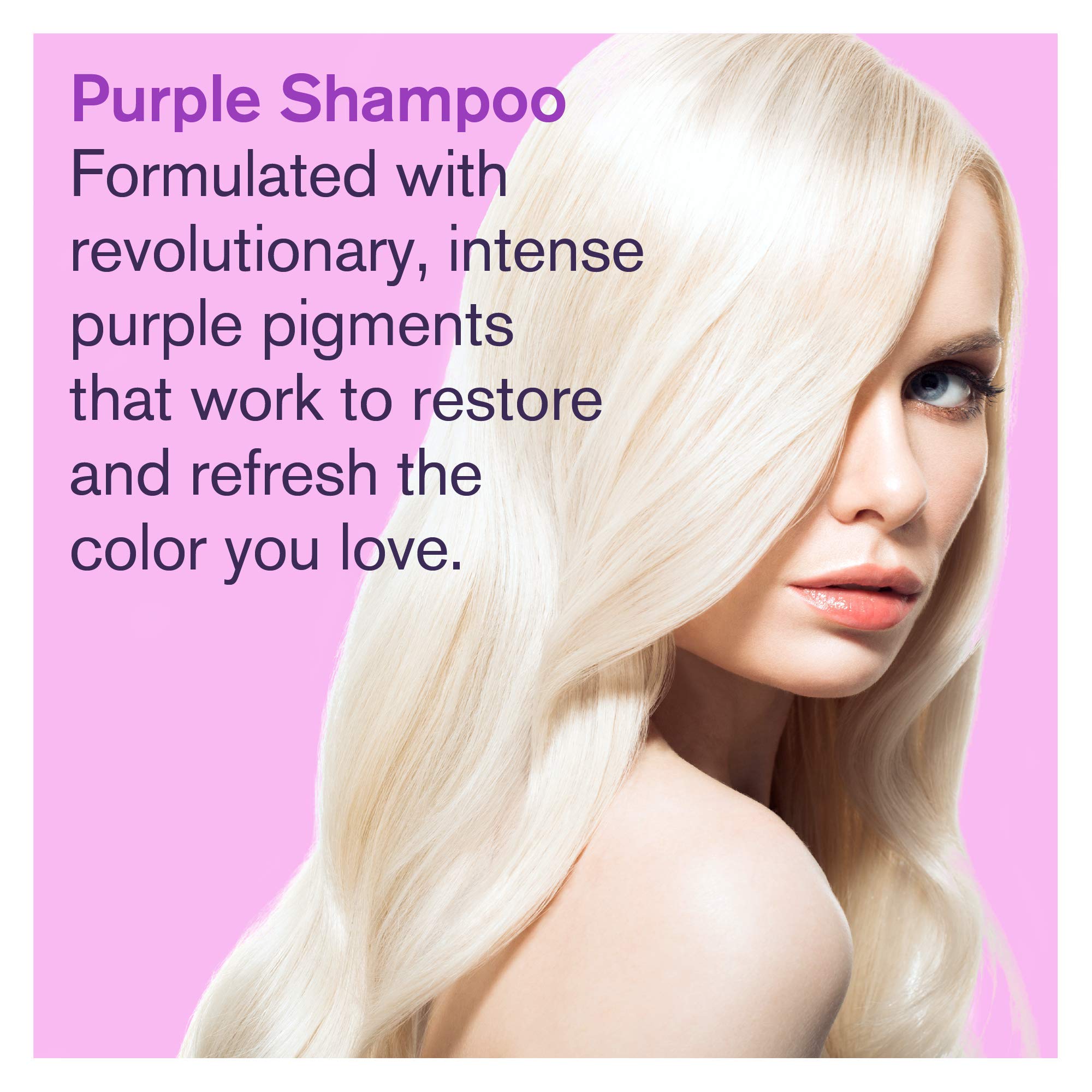 Bold Uniq Purple Shampoo - Remove Yellow Tones & Condition Damaged Hair - For Blonde, Silver Or Grey Hair - Paraben & Sulfate Fr
