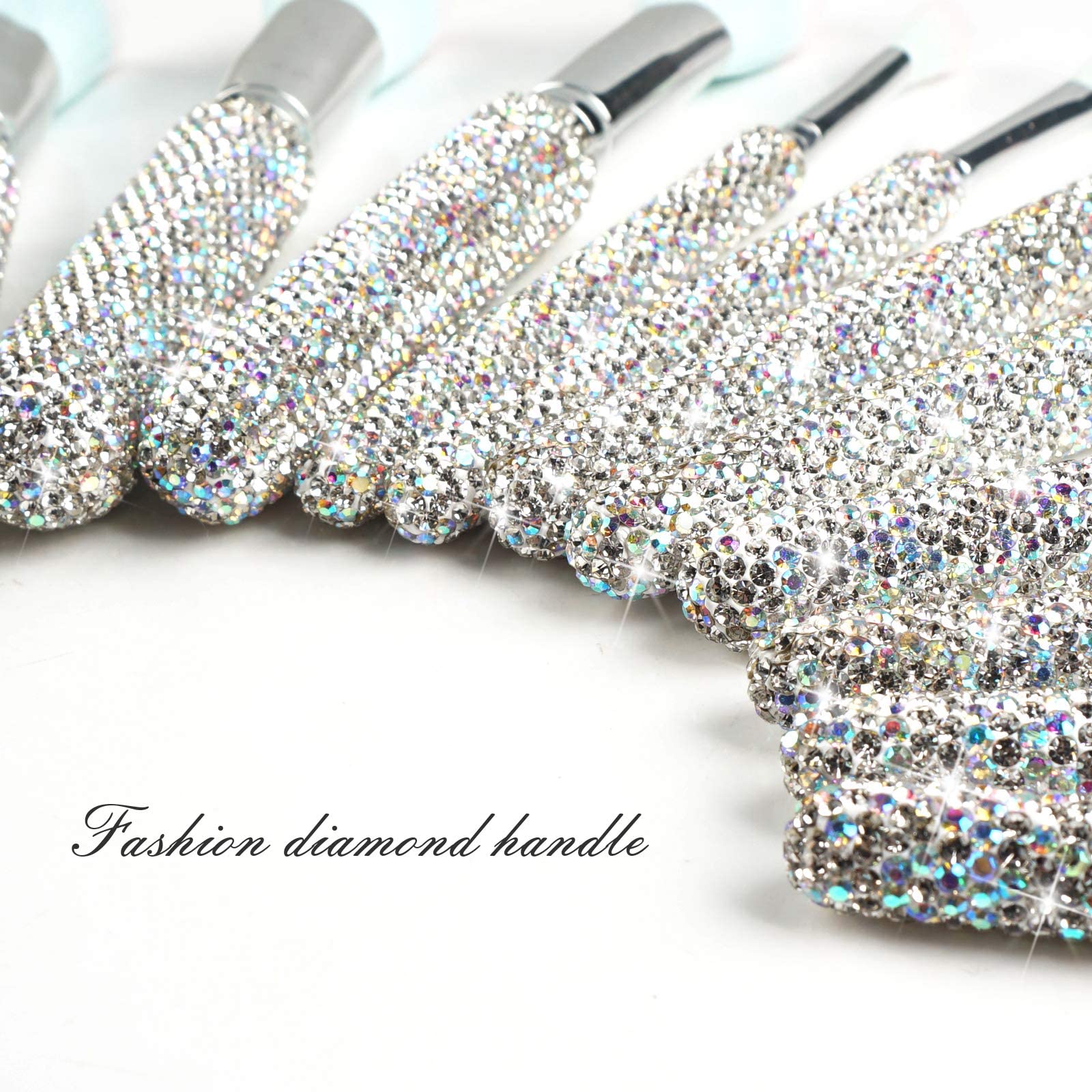 Makeup Brushes Bling Crystal Professional Face Cosmetics Blending Liquid Foundation Powder Concealer Eye Shadows Make Up Beauty