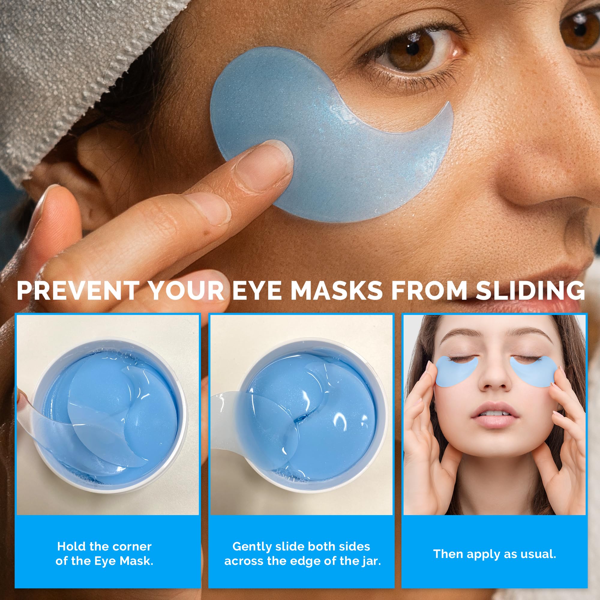 Enaskin Naturals Under Eye Patches For Dark Circles: 30 Pairs Retinol Collagen Eye Gels Mask - Reduce Wrinkles Puffy & Bags - Sk