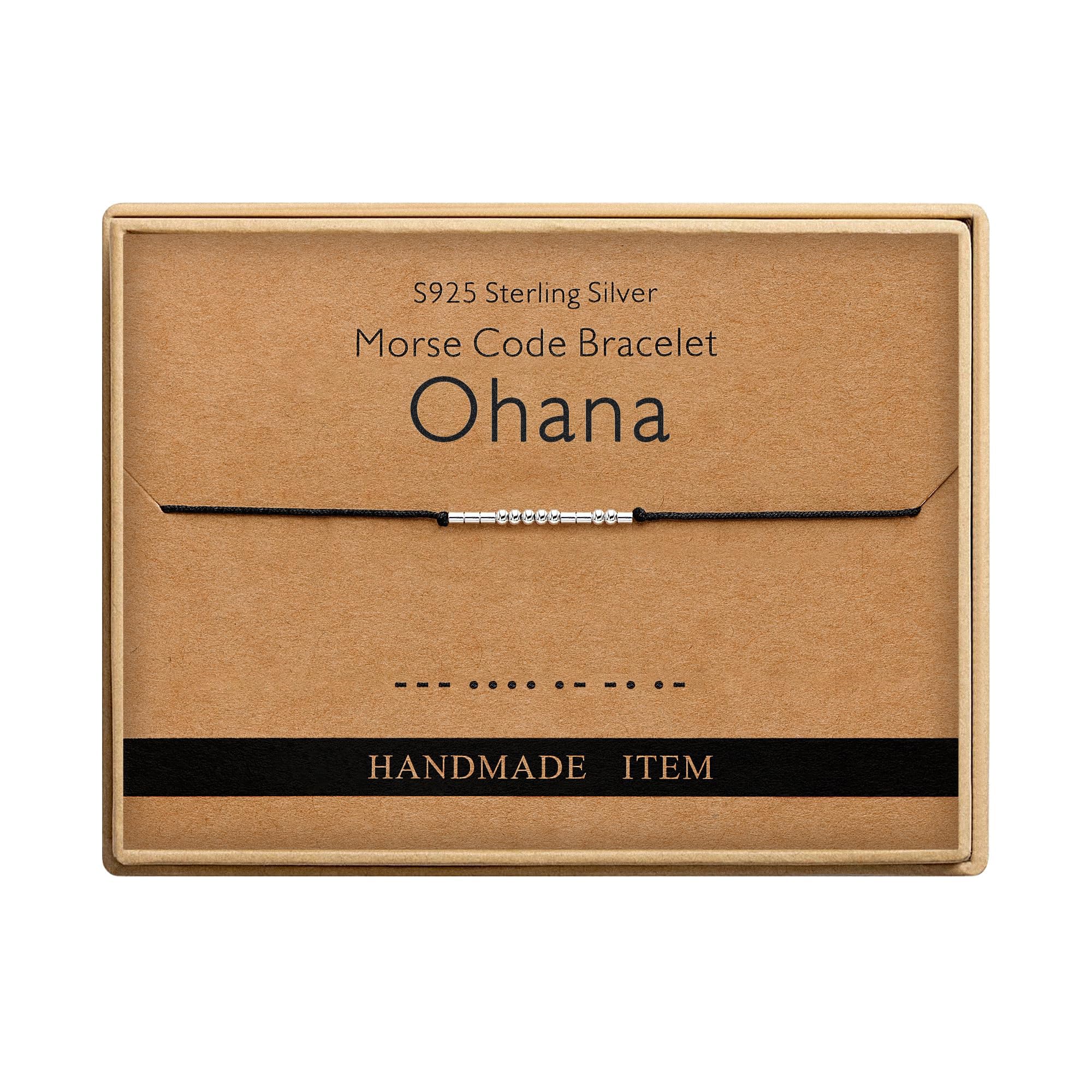 Ohana Family Gifts for Women Morse Code Bracelet for Women Ohana Bracelet for Women Ohana Jewelry for Women