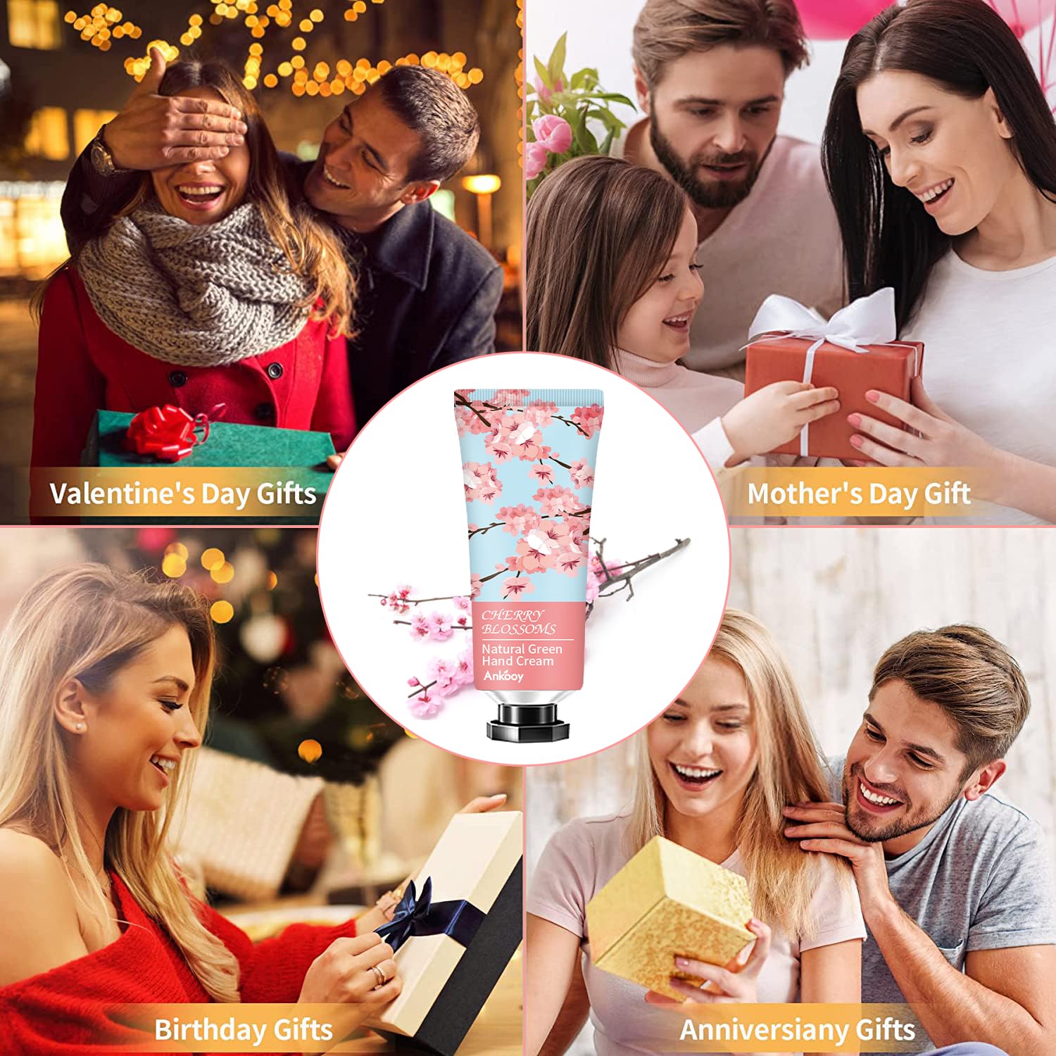 Ankooy 12 Pack Hand Cream Valentines Day Gifts,Moisturizing Hand Lotion Cream For Dry Hands,Bulk Mini Hand Lotion Gift Sets For