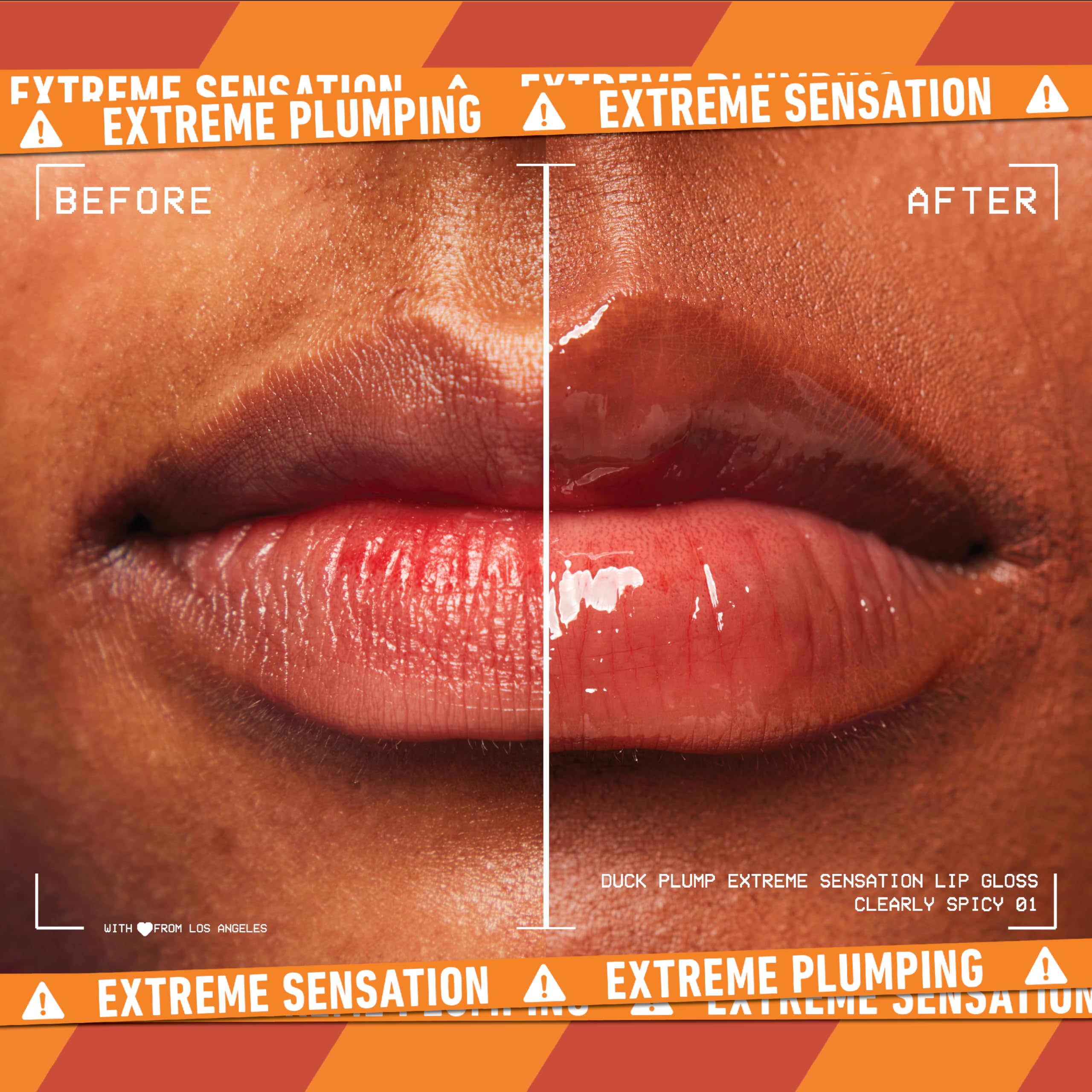 NYX PROFESSIONAL MAKEUP Duck Plump High Pigment Plumping Lip Gloss with Spicy Ginger, Vegan Lip Makeup - Clearly Spicy (Clear)