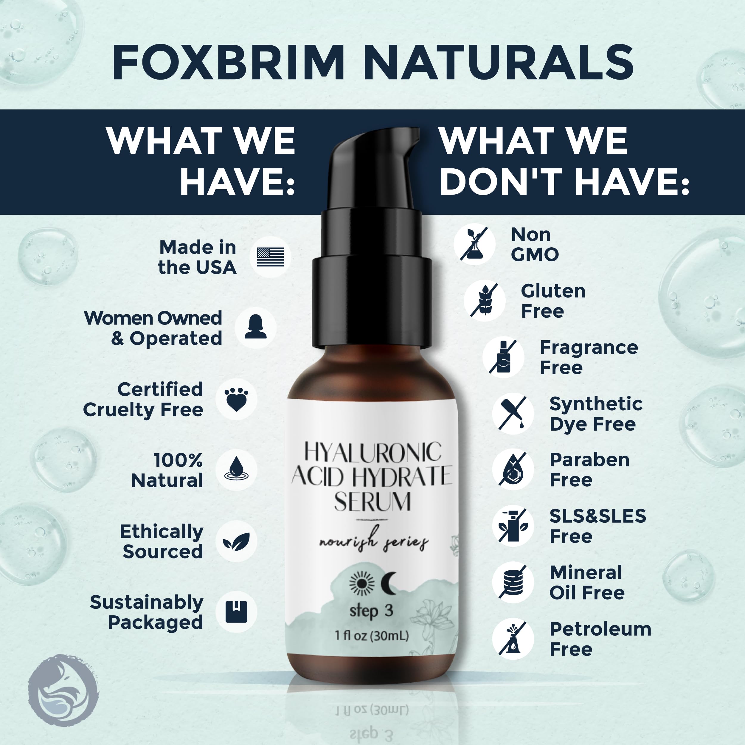Hyaluronic Acid Face Serum - Hydrating Anti Wrinkle Anti Aging Facial Serum - With Vitamin C And E, Green Tea, Jojoba Oil - Natu
