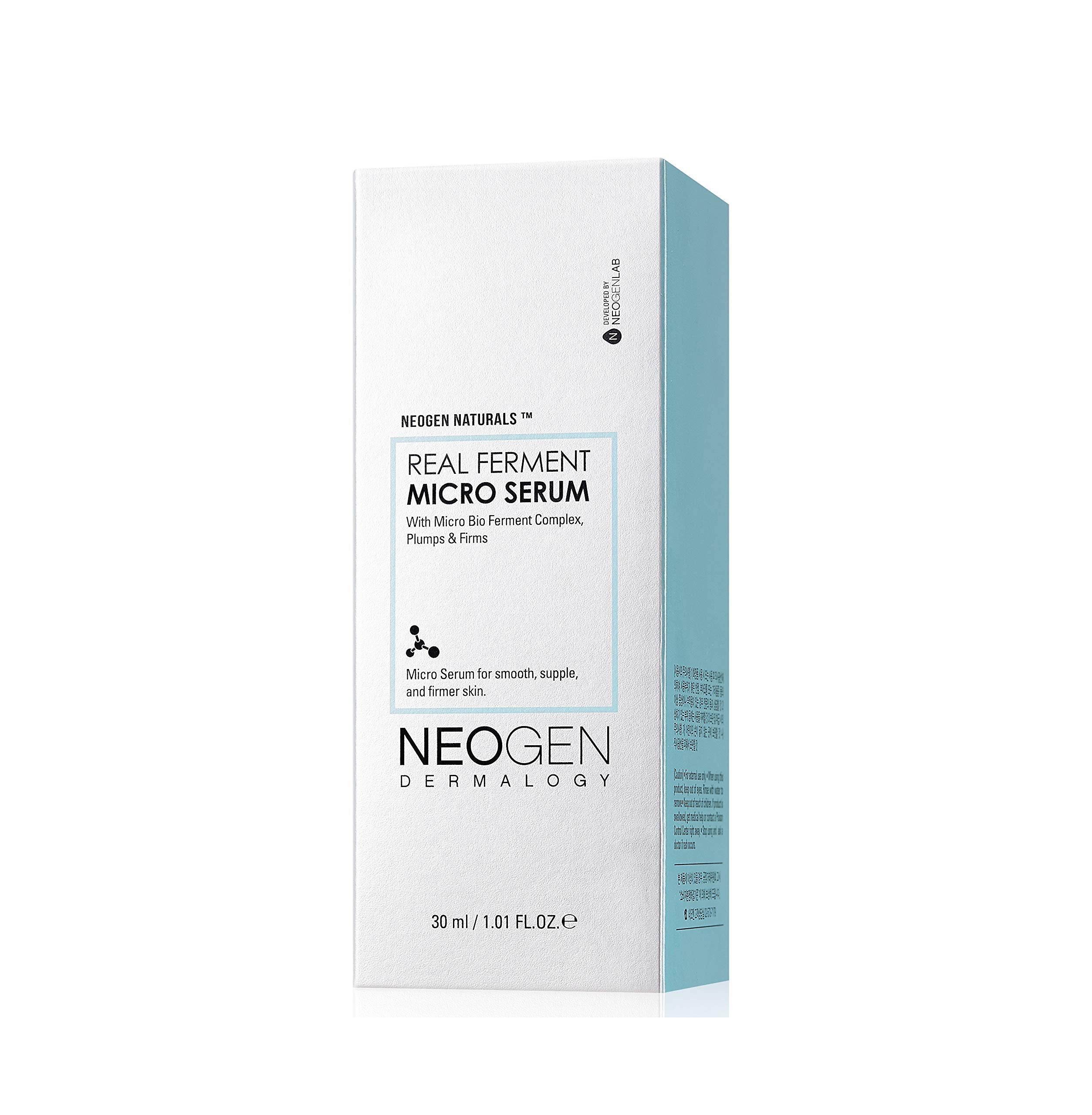 Neogen Dermalogy Real Ferment Micro Serum 1.01 Fl Oz (30 Ml) - Facial Serum With Naturally Fermented Ingredients (Rice) & Hyalur