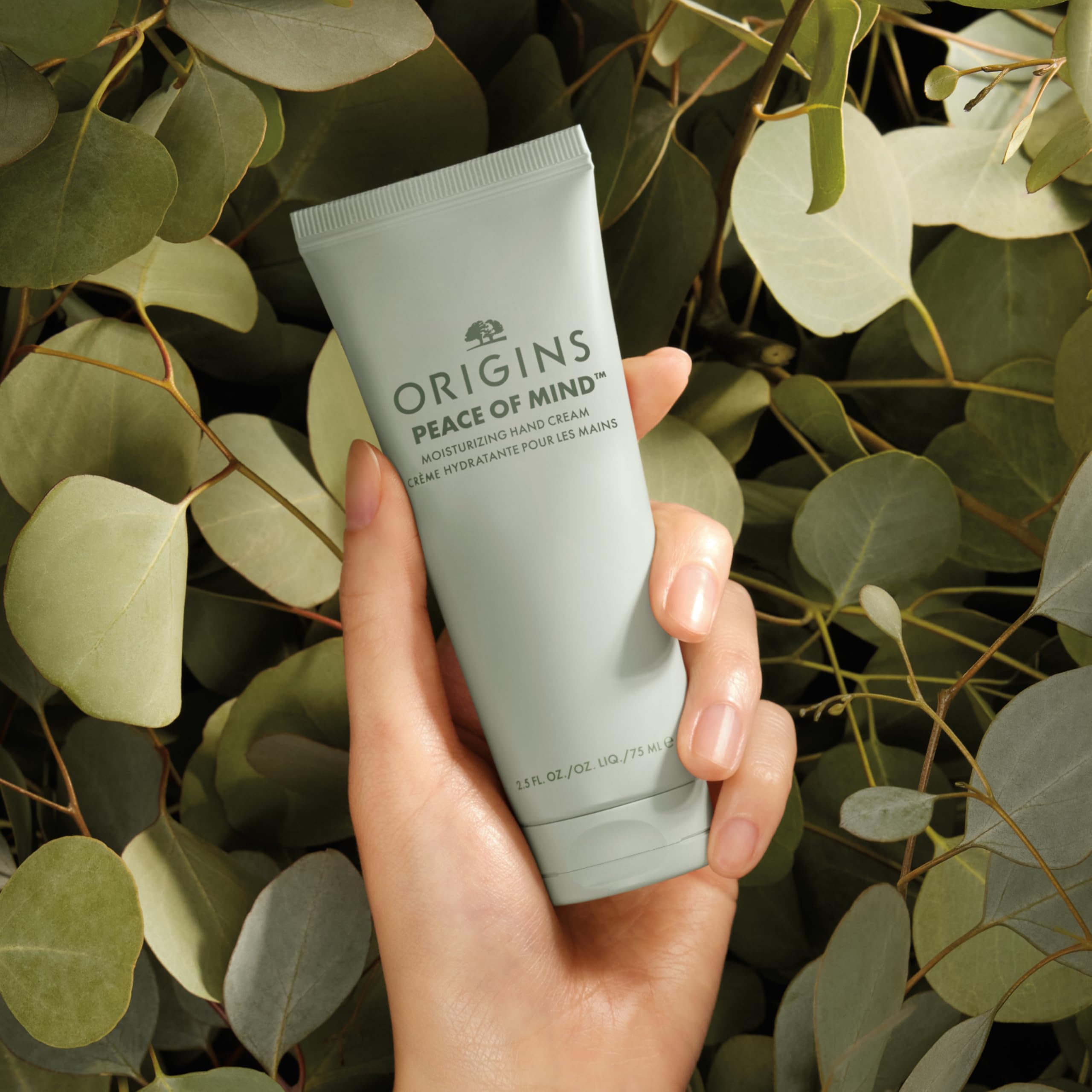 Origins Peace of Mind Moisturizing Hand Cream | Hydrates & Softens Dry Skin | Hand Lotion With Plant-Derived Glycerin, 2.5 Fl Oz