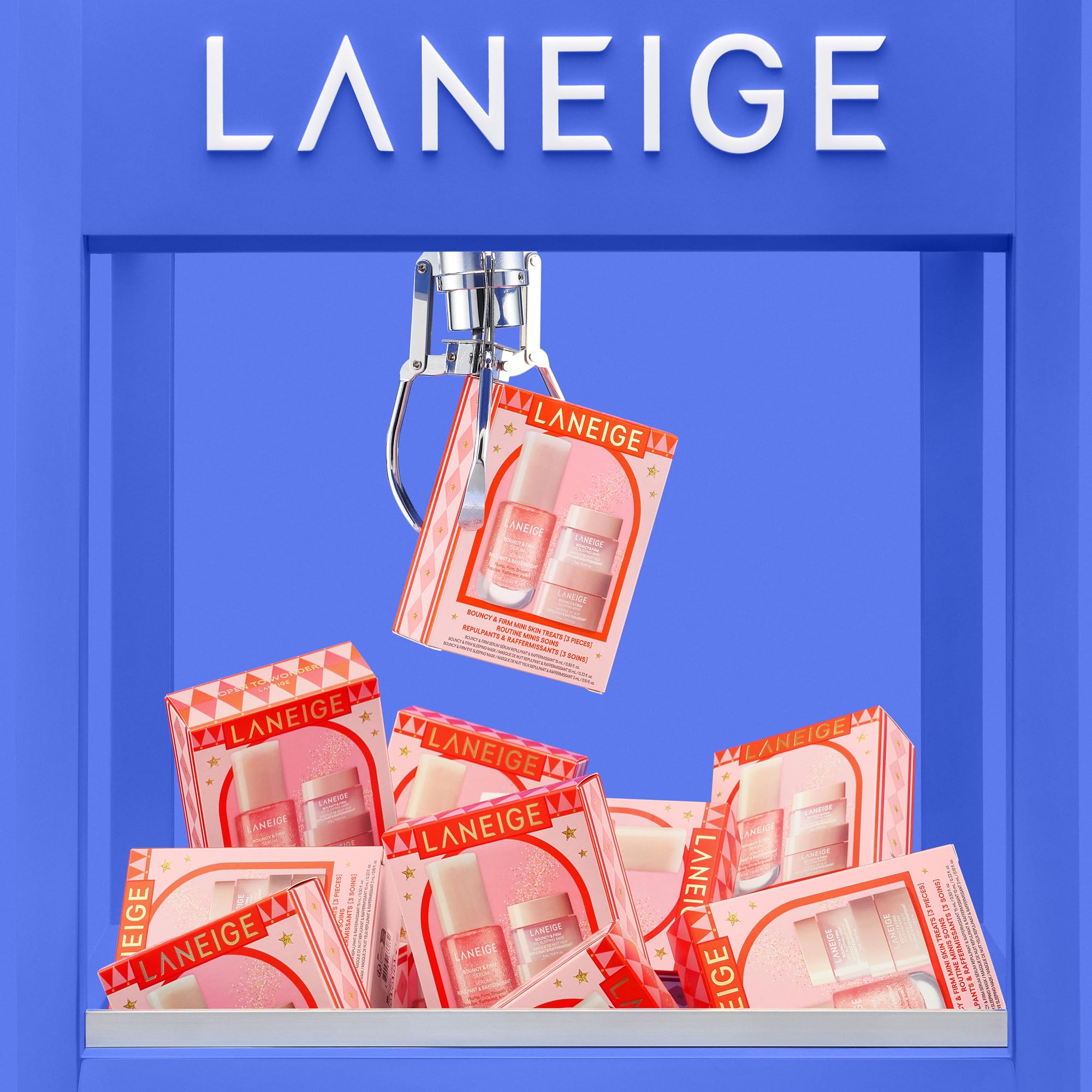 LANEIGE Bouncy & Firm Mini Skin Treats: Skincare Gift Set for Visibly Plump, Firm, & Glowing Skin