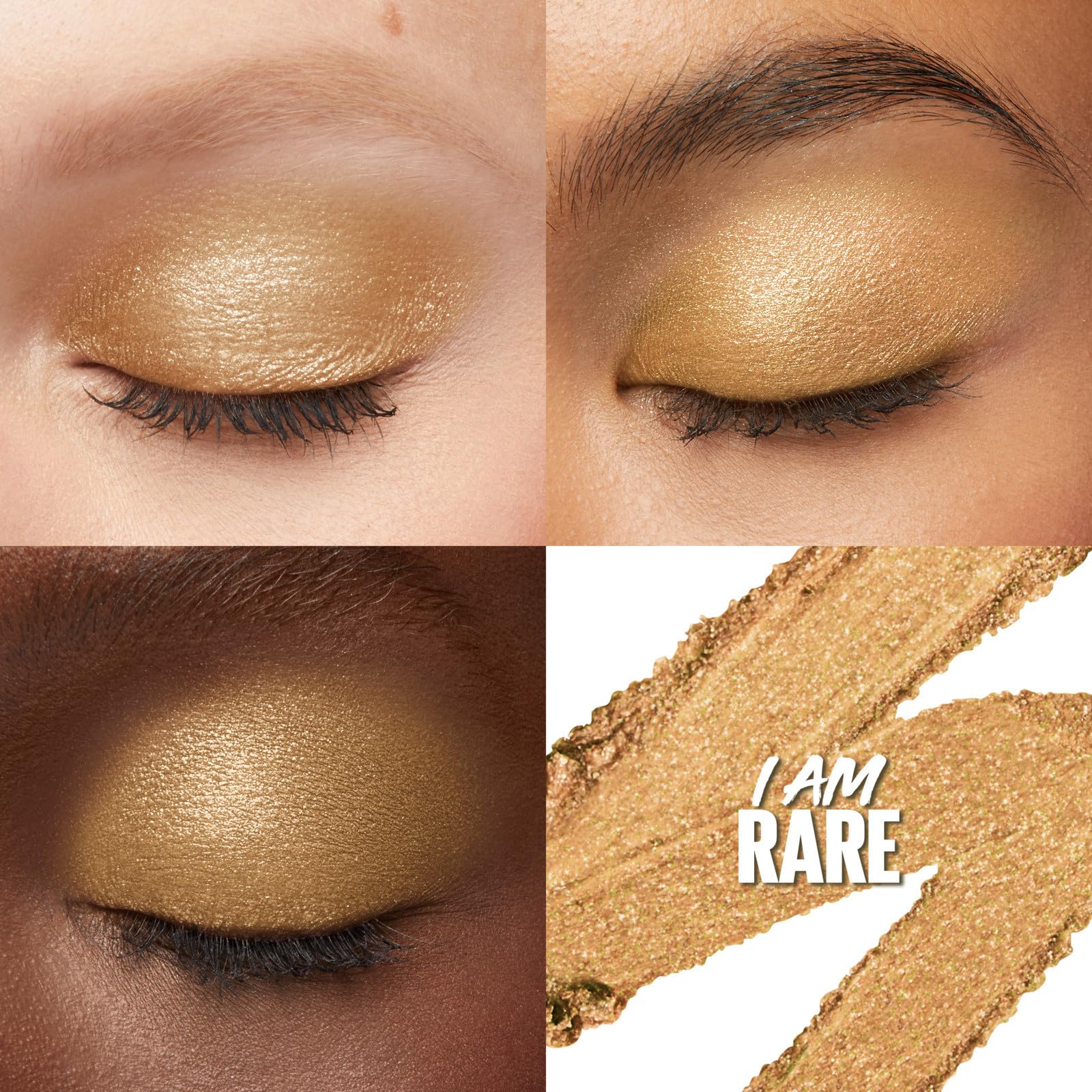 MAYBELLINE Color Tattoo Longwear Multi-Use Eye Shadow Stix, All-In-One Eye Makeup for Up to 24HR Wear, I am Rare (Gold Shimmer),