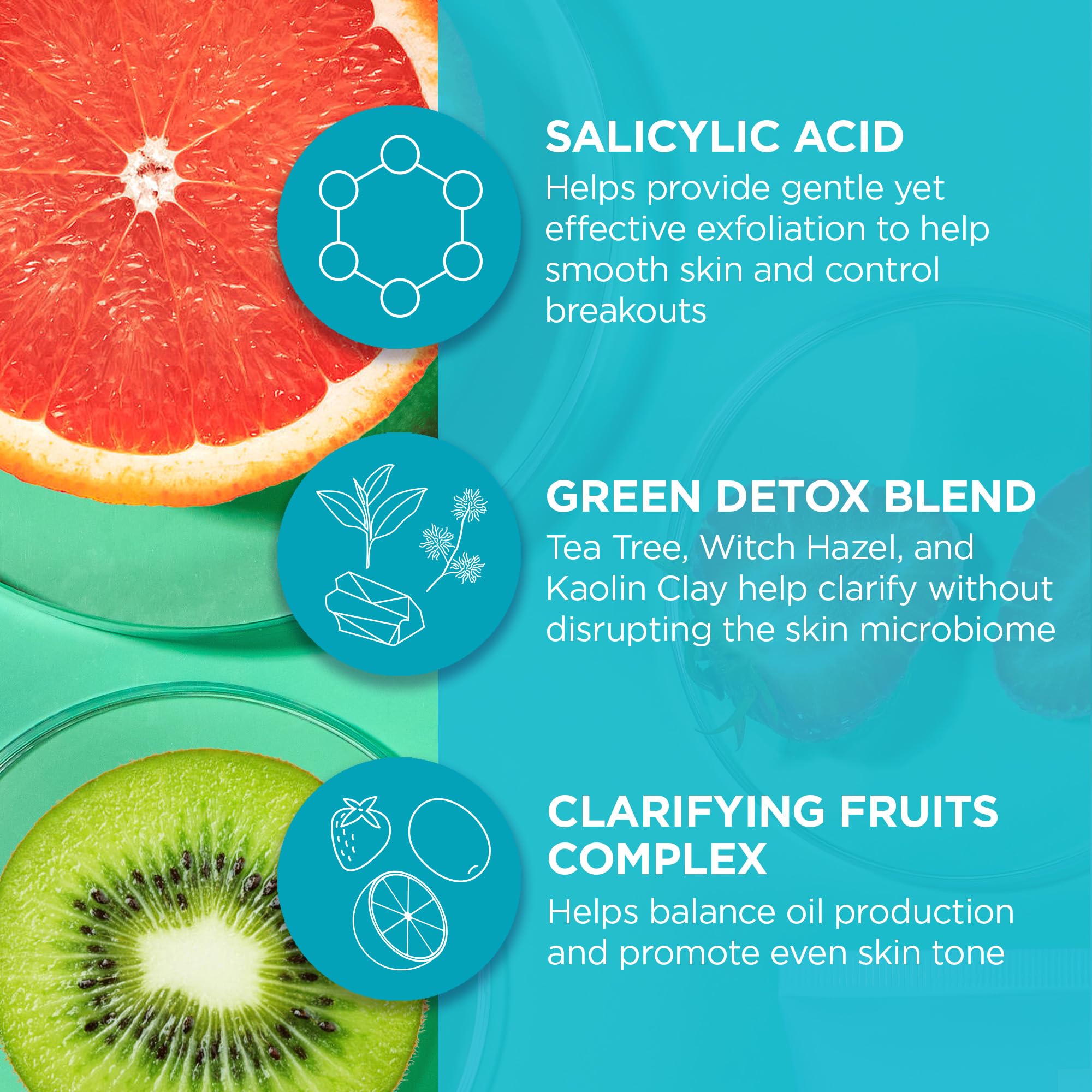 Andalou Naturals Body Lotion, Clarifying Grapefruit Skin Care, Lightweight, Gentle Exfoliating & Moisturizing Lotion with Salicy