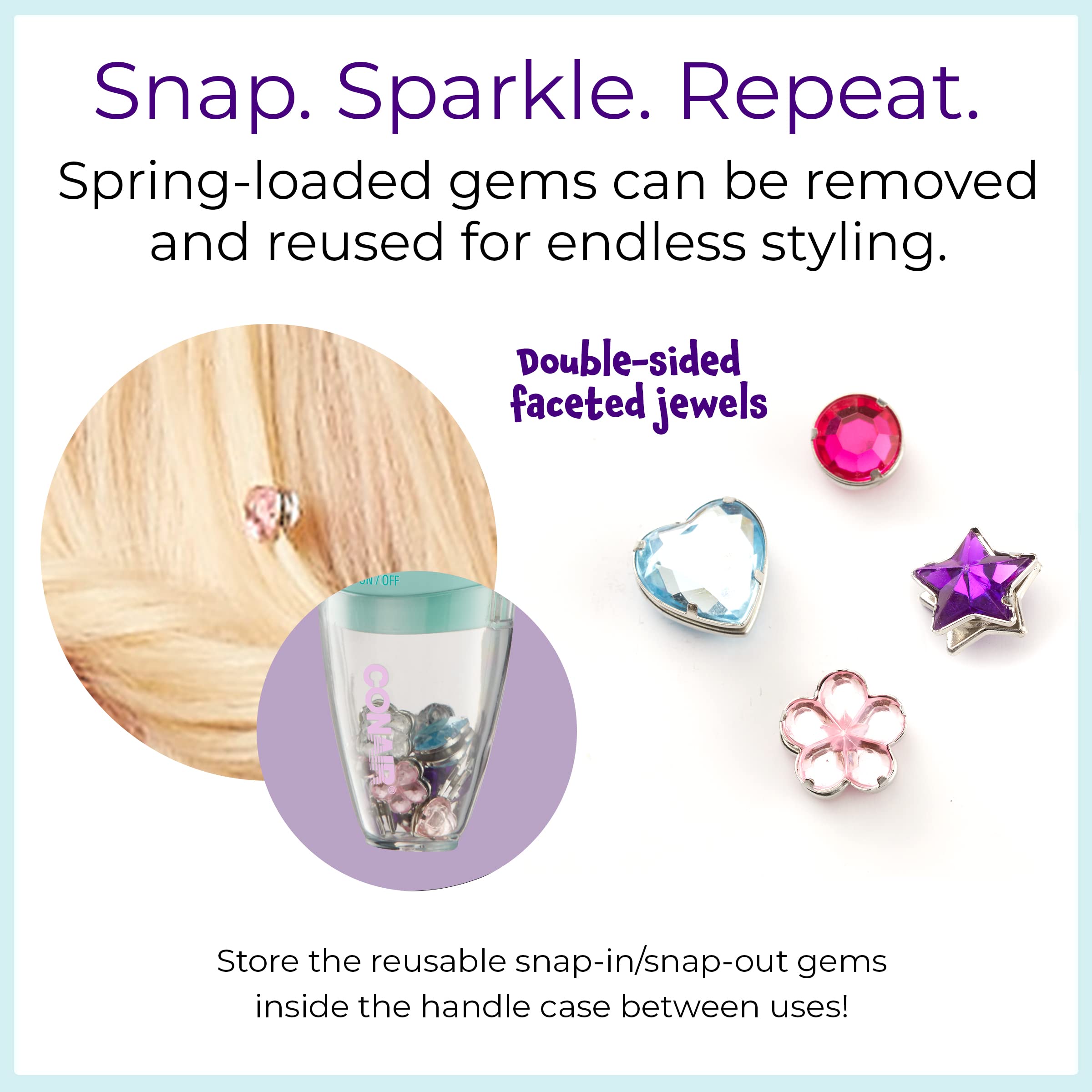 Conair Quick Gems, Add Sparkle To Your Hair Easily With Quick Gems Hair Jeweler From Conair