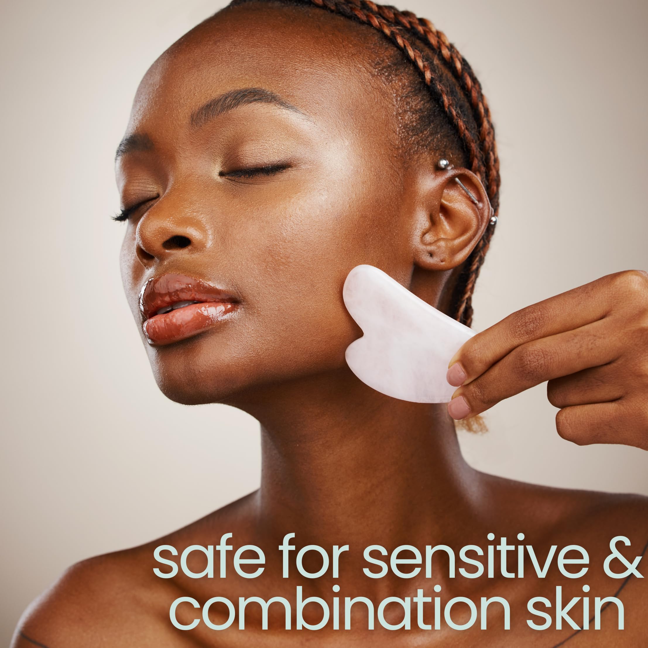 Gua Sha Oil - Unscented Face Oil For Gua Sha Massage - Safe For Acne Prone Skin, Doesn'T Clog Pores, 100% Natural, Lightweight &