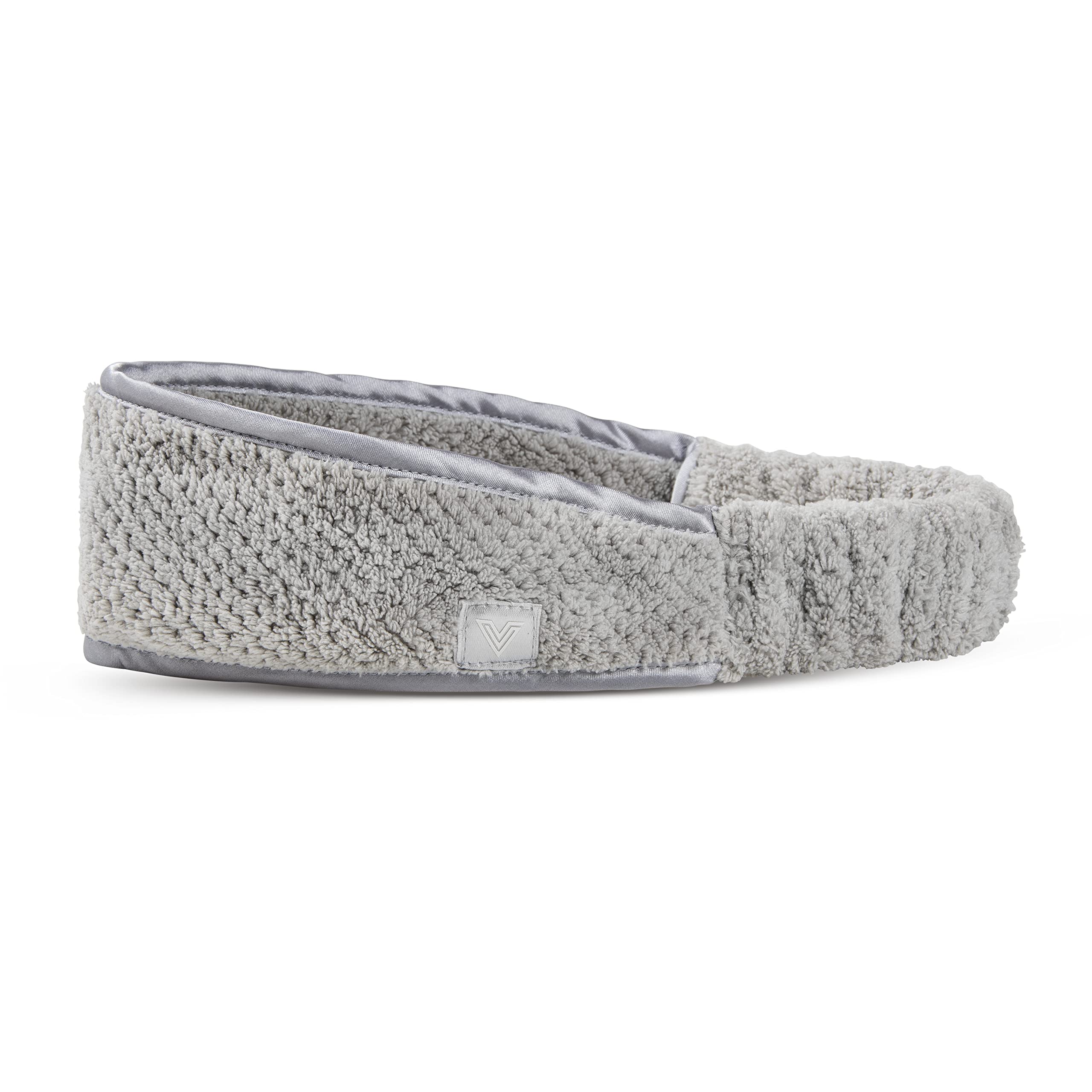 Volo Luna Gray Spa Headband For Women | Hair Band For Makeup, Washing Face, Skincare, Facial, Shower & More | Ultra-Soft, Absorb