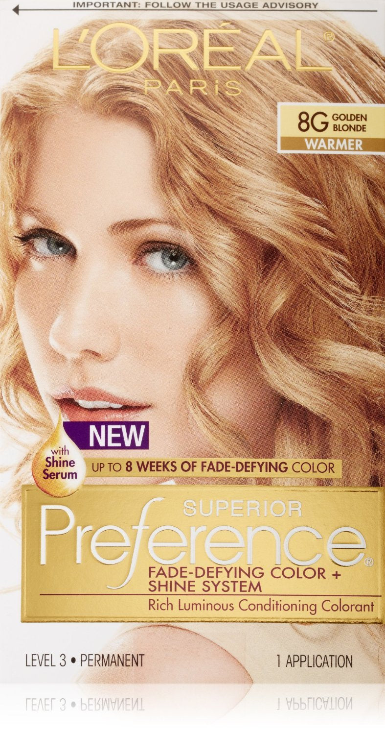 LOreal Preference #8G Golden Blonde, 1 ct