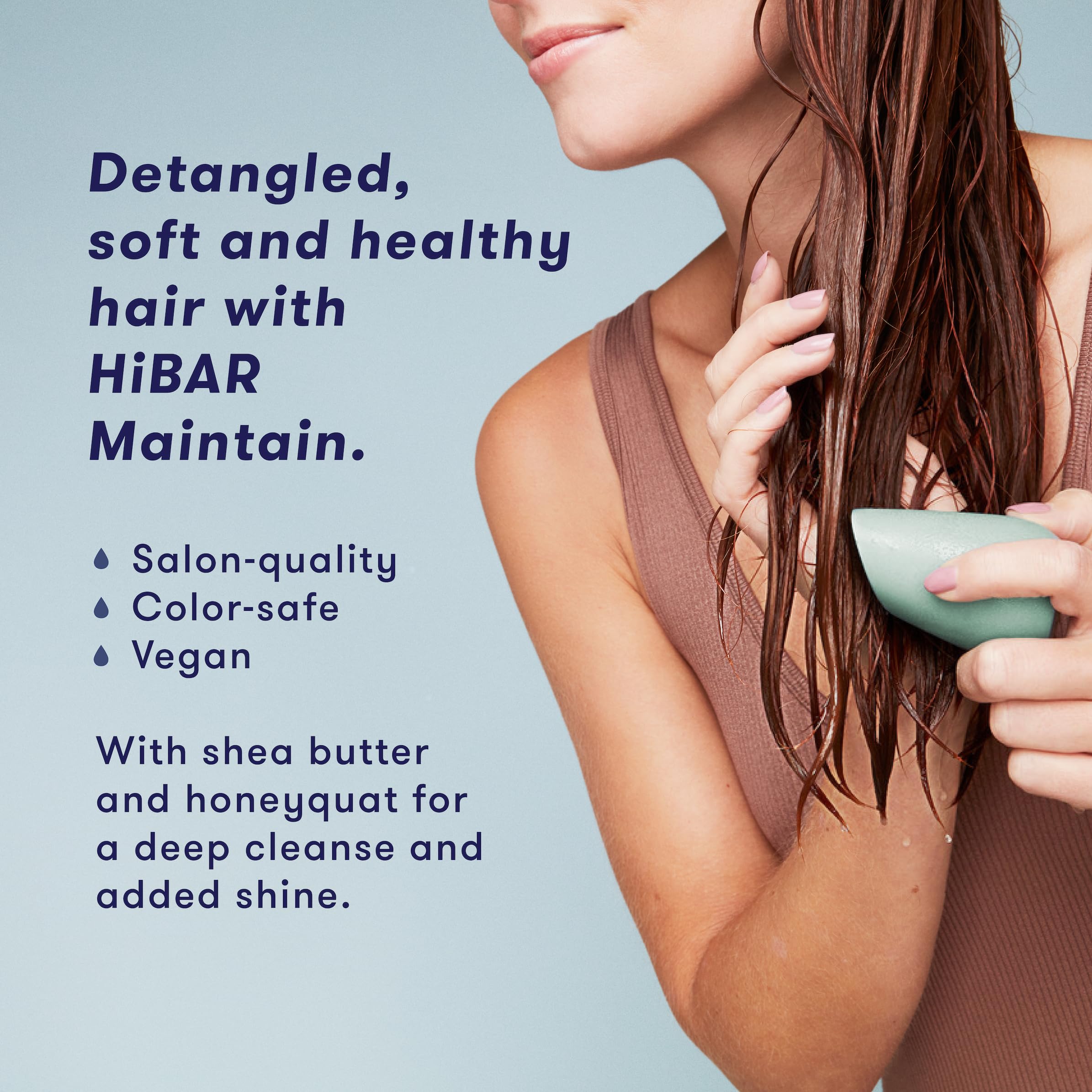 HiBAR Conditioner Bar, All Natural Hair Care, Plastic Free, Made with Eco Friendly Ingredients, Travel Size, Color Safe, Solid S