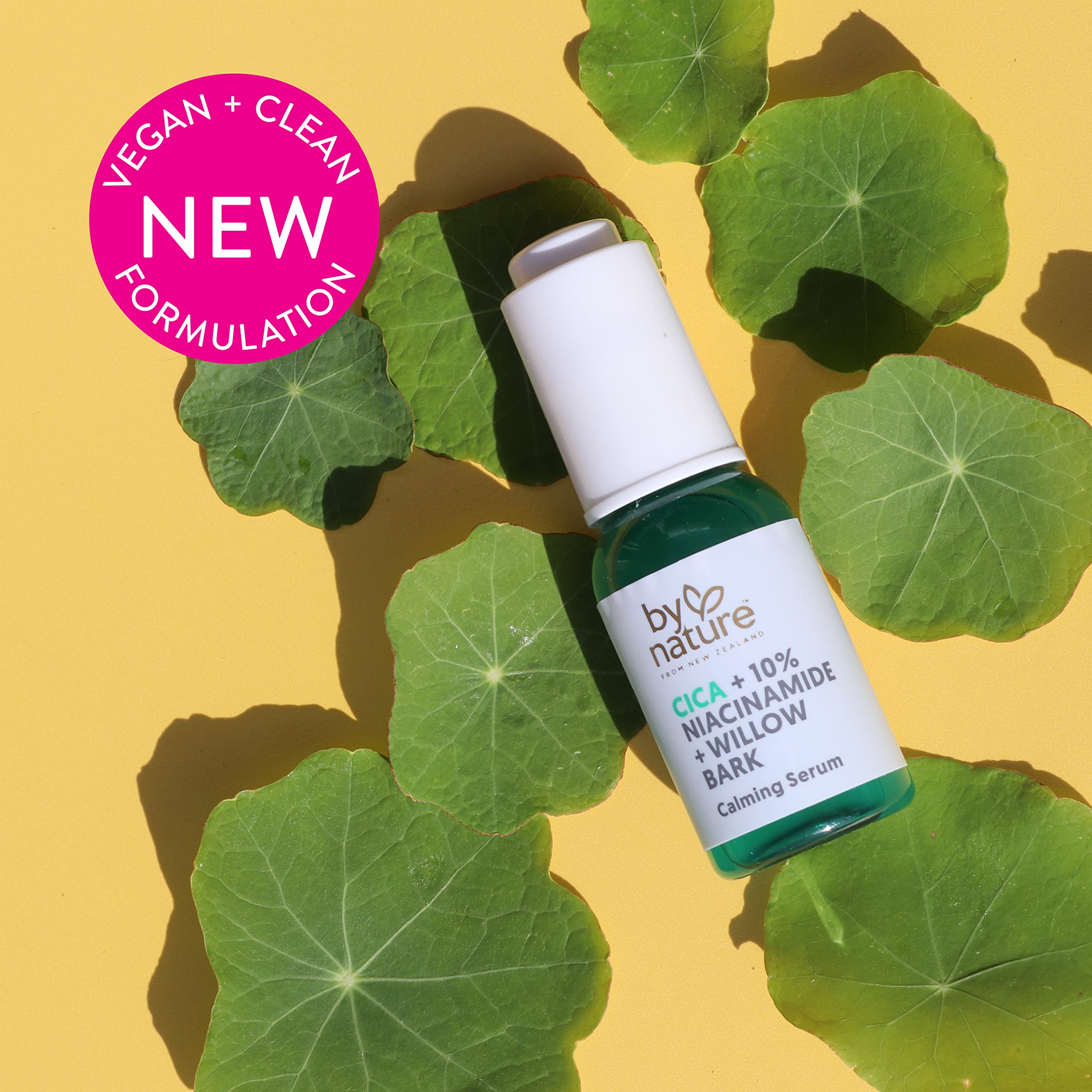 By Nature Calming Face Serum - 1 Fl Oz Cica + Niacinamide + Willow Bark - Purifying Skincare from New Zealand