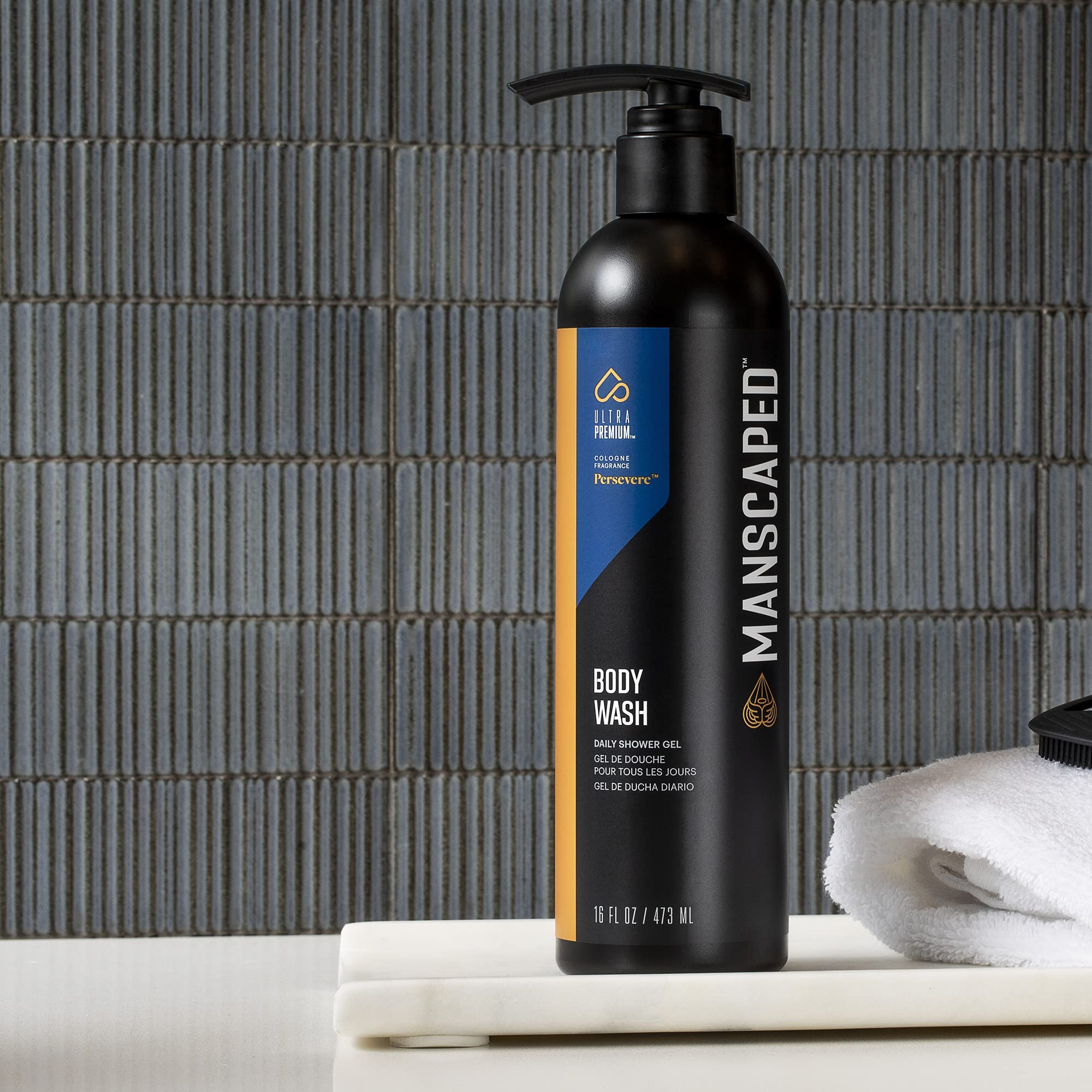 MANSCAPED® UltraPremium Persevere™ Body Wash - Aloe Vera & Sea Salt, 16 Fl Oz, Nourishing Daily Shower Gel for Hydrated Skin