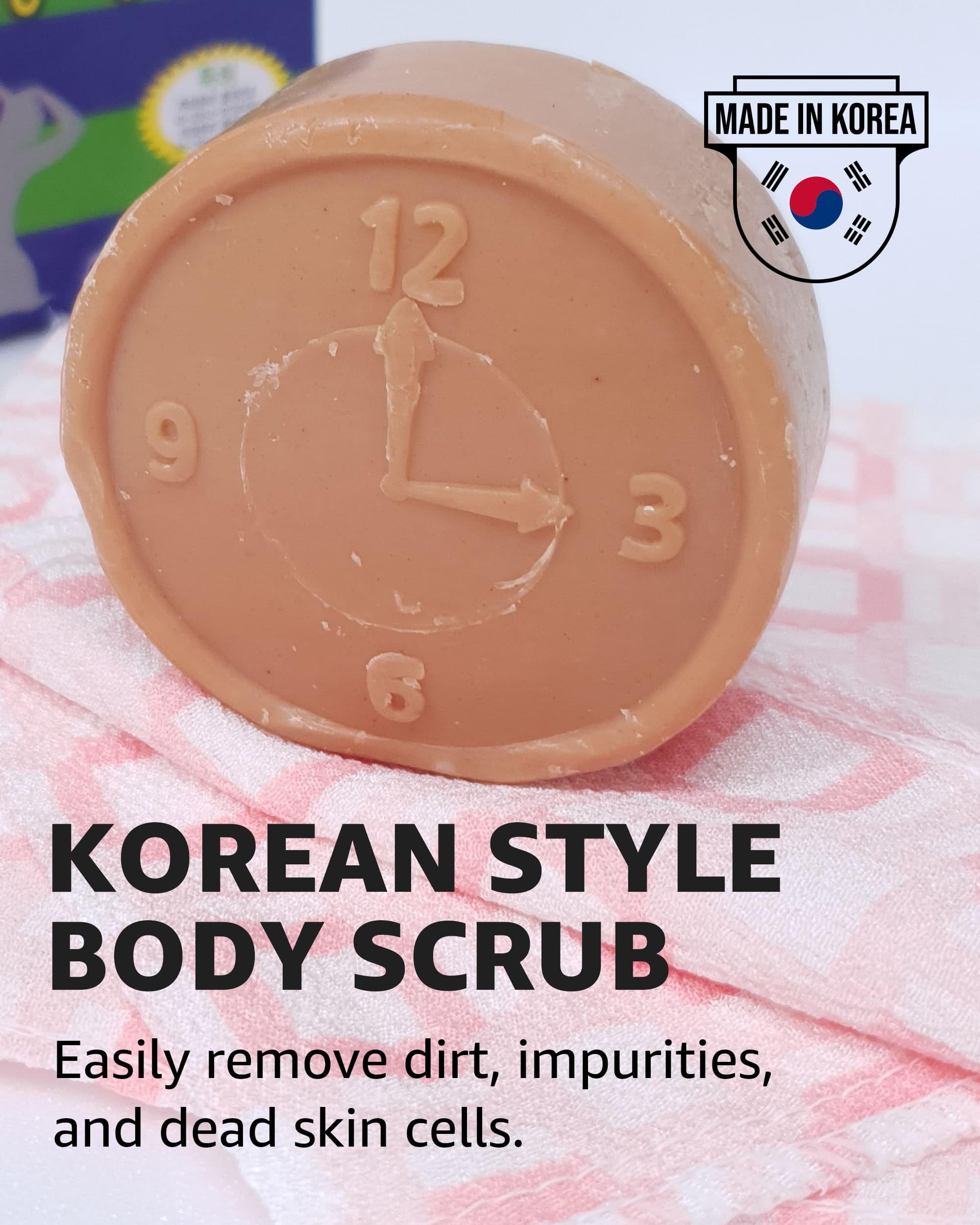 Magic Korean Body Scrub Exfoliating Medicnal Herbs Ddae Soap By Jungjun Industry ???? ?????? ??? ; Cleanser For Face And Body (3