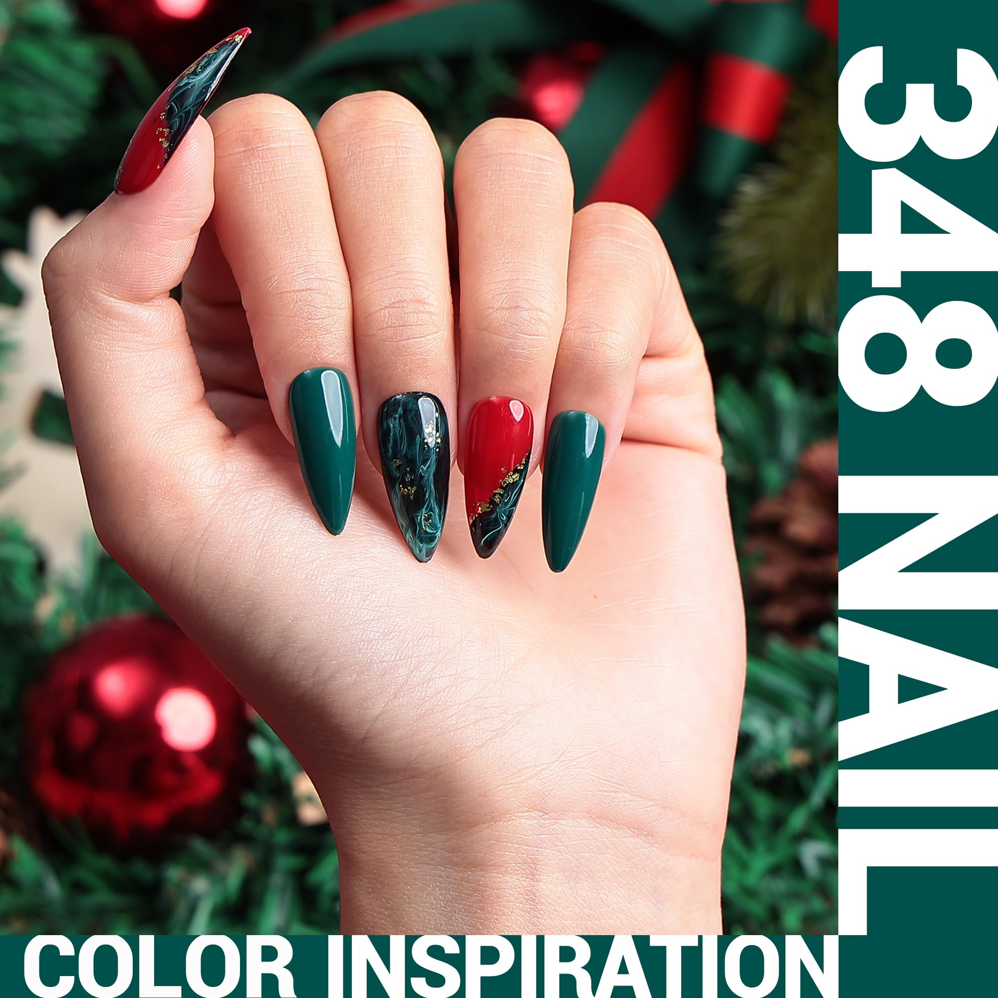 Melodysusie Thick Gel Nail Polish,15Ml Moss Green Color Soak Off Uv Led Gel Polish Gift For Women Nail Art Manicure Salon Diy Na