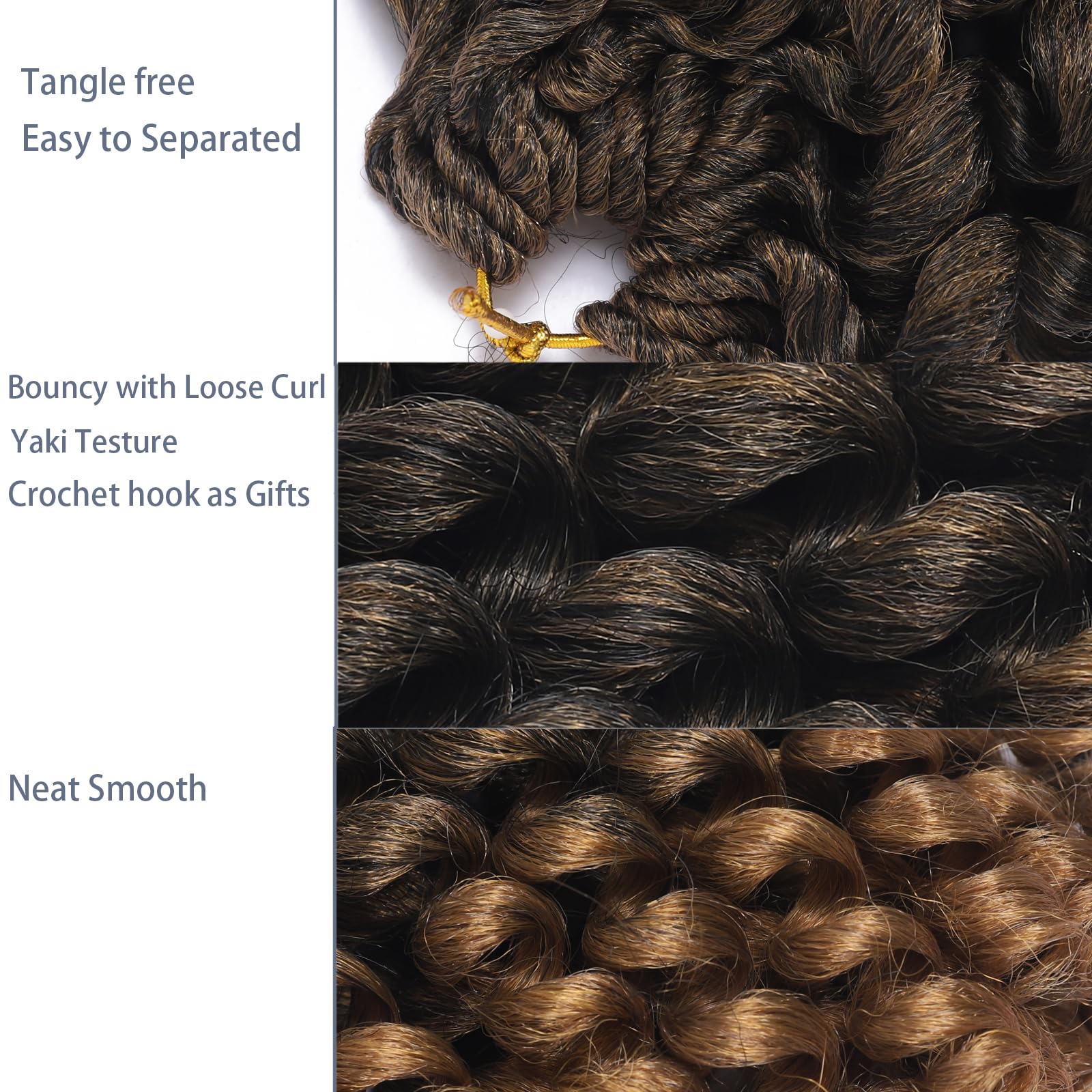8 Inch Jamaican Bounce Crochet Hair 5 Packs 2X Ringlet Wand Curl Crochet Hair Pre Looped Bouncy Curl Curly Crochet Hair Extensio