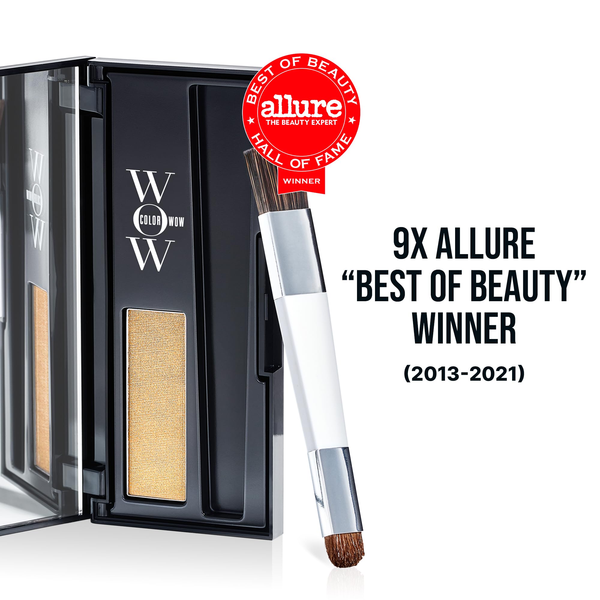 Color Wow Root Cover Up     Instantly Cover Greys + Touch Up Highlights, Create Thicker-Looking Hairlines, Water-Resistant, Swea