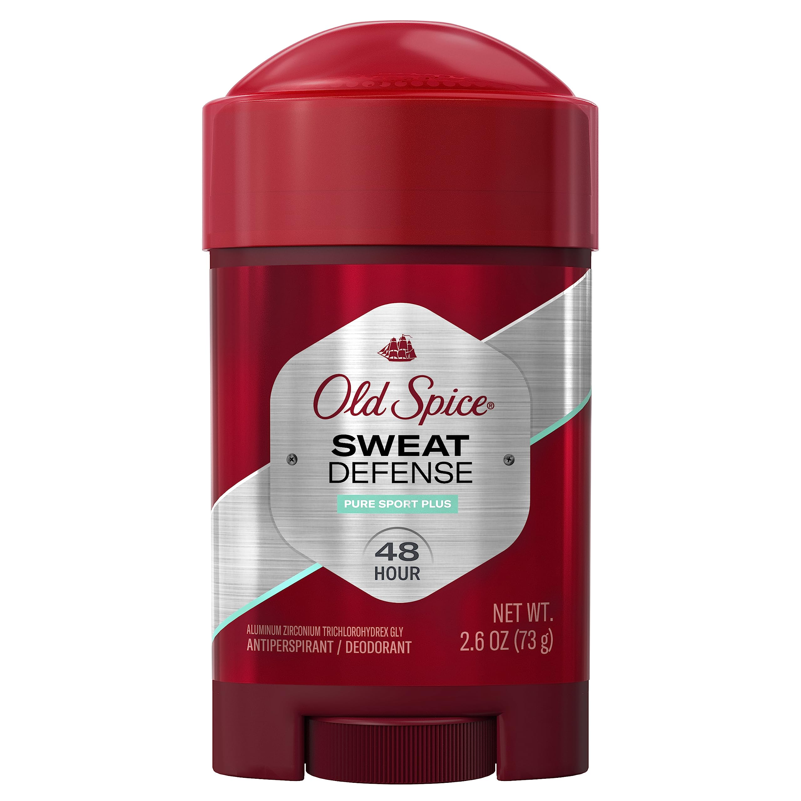 Old Spice Sweat Defense Antiperspirant And Deodorant Soft Solid For Men, Pure Sport Plus, 2.6 Oz