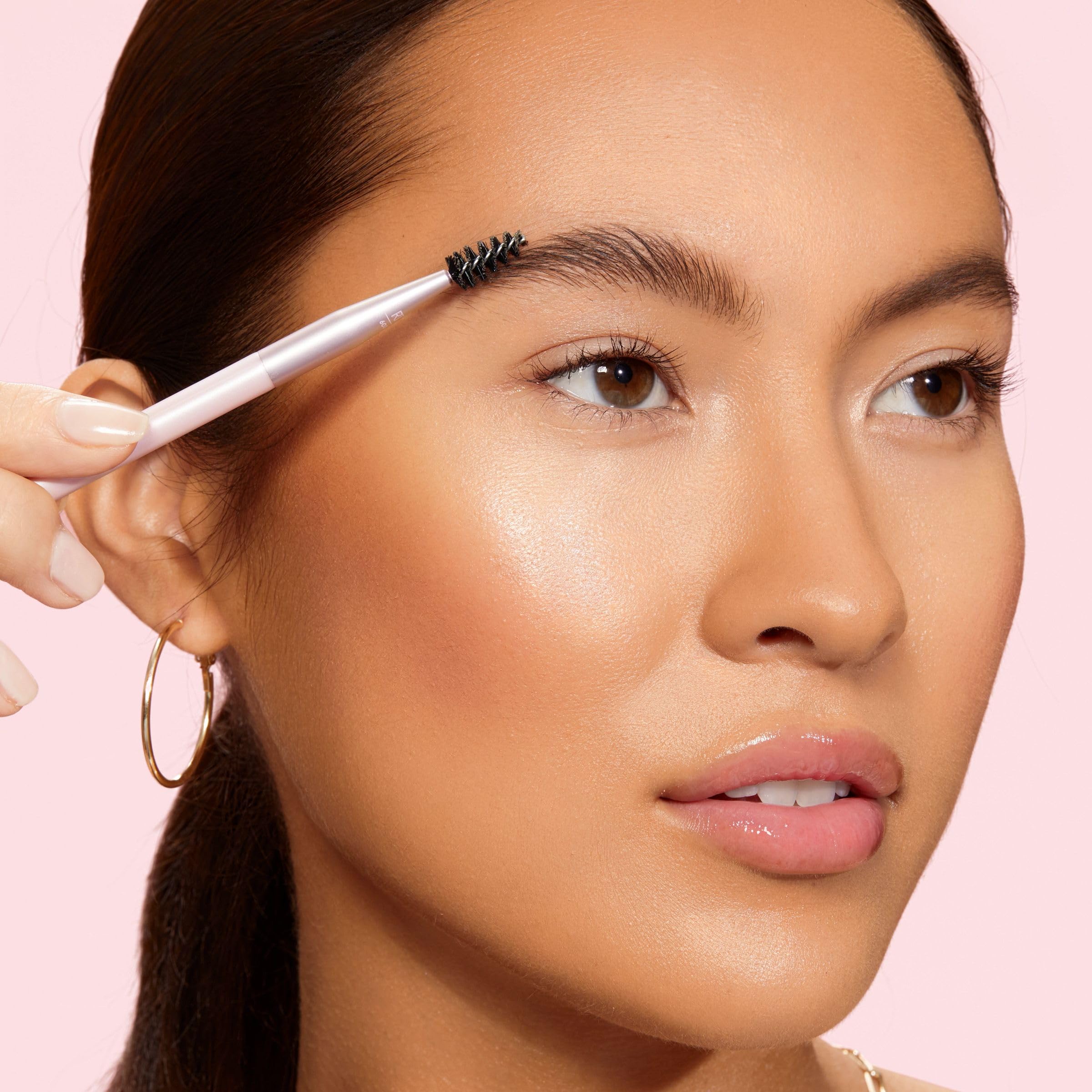 Real Techniques Brow Shaping Set, Spoolie, Brow Brushes, Tweezers, Dual-Ended Eyebrow Tools, For Styling,  Shaping Eyebrows, get