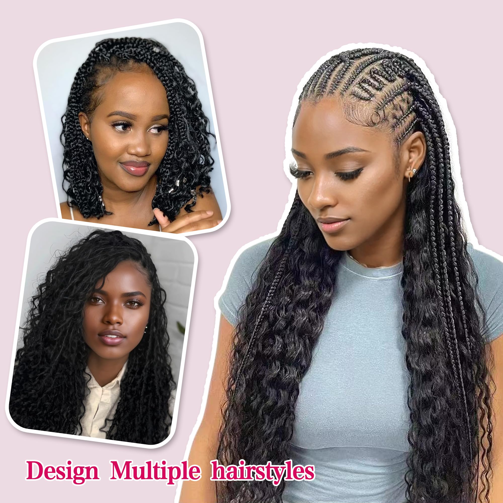 Deep Wave Bulk Human Hair For Braiding 10A Brazilian Curly Human Hair 100 Percent Human Hair 2 Bundles No Weft Micro Human Braid