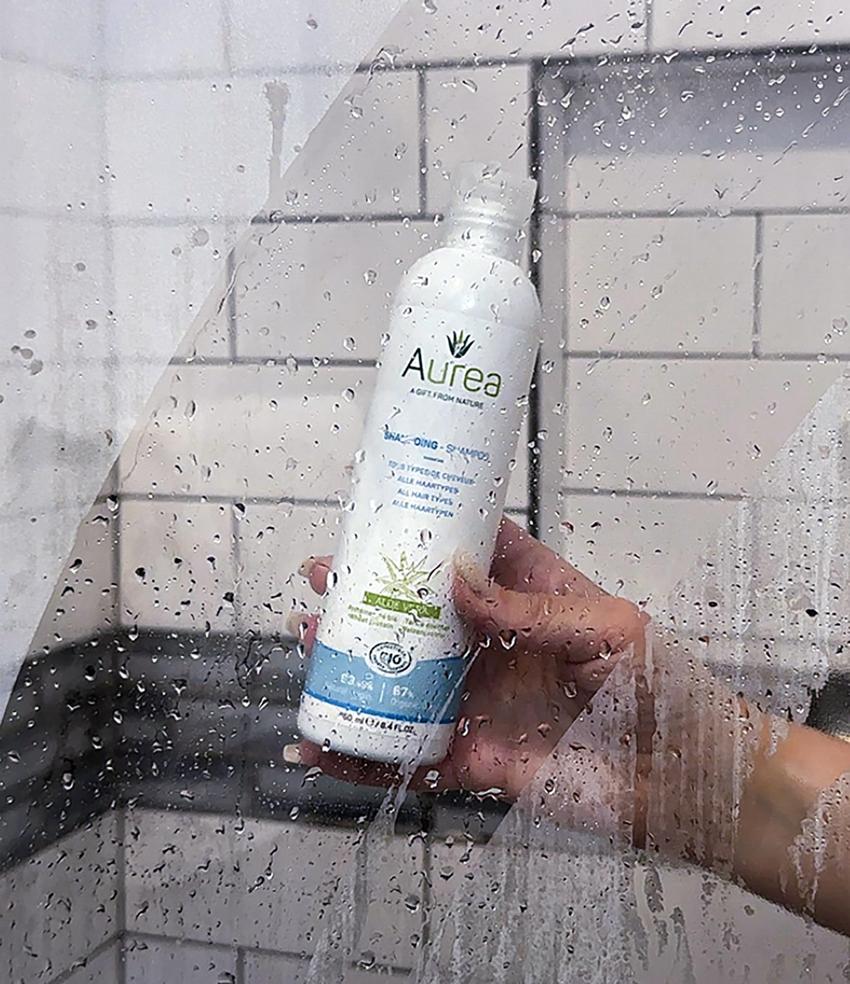 Aurea Aloe Vera Shampoo - Moisturizes And Soothes Hair Fibres - Restores Volume To Your Hair - Accelerates Hair Growth - Respect