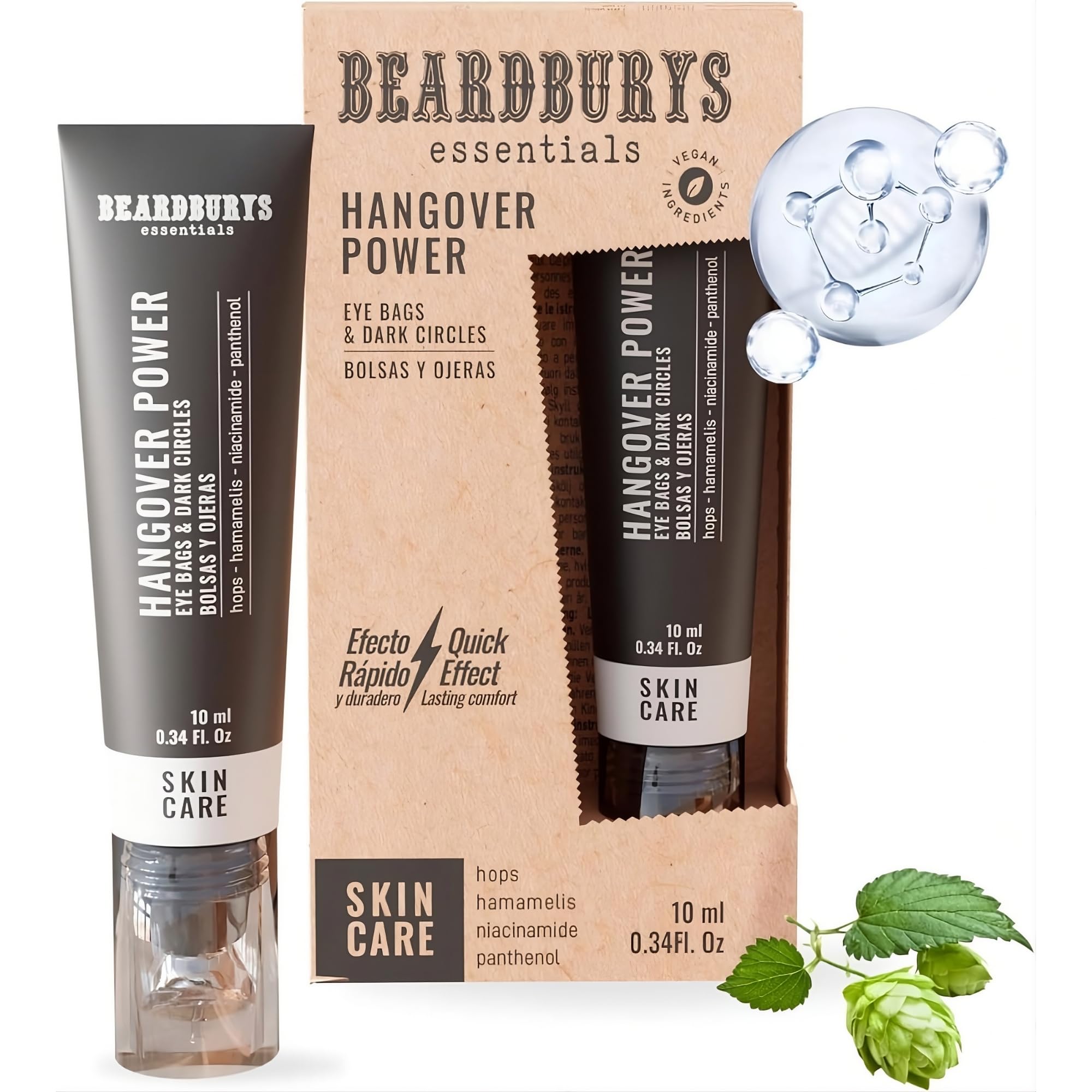 Beardburys Essentials Under Eye Cream for Men, AntiAging Eye Cream for Dark Circles, Puffiness & UnderEye Bags, Hydrating Trea