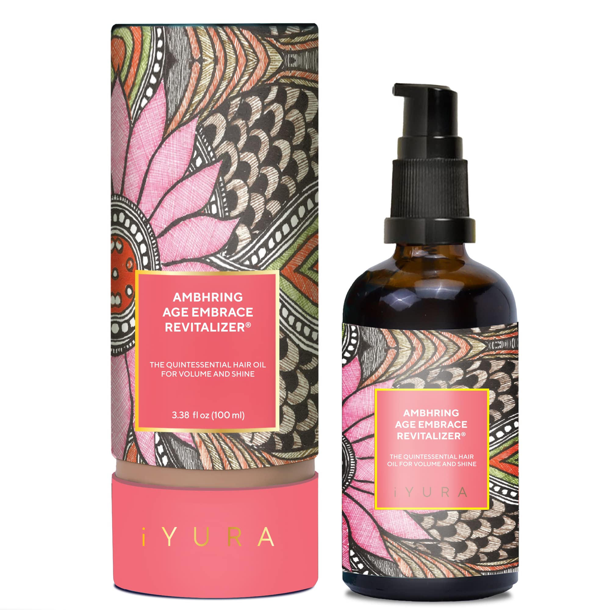 The Ayurveda Experience iYURA Ambhring Age Embrace Revitalizer and Hair Oil  Proage Hair Moisturizer for Bouncy, Shiny and Vol