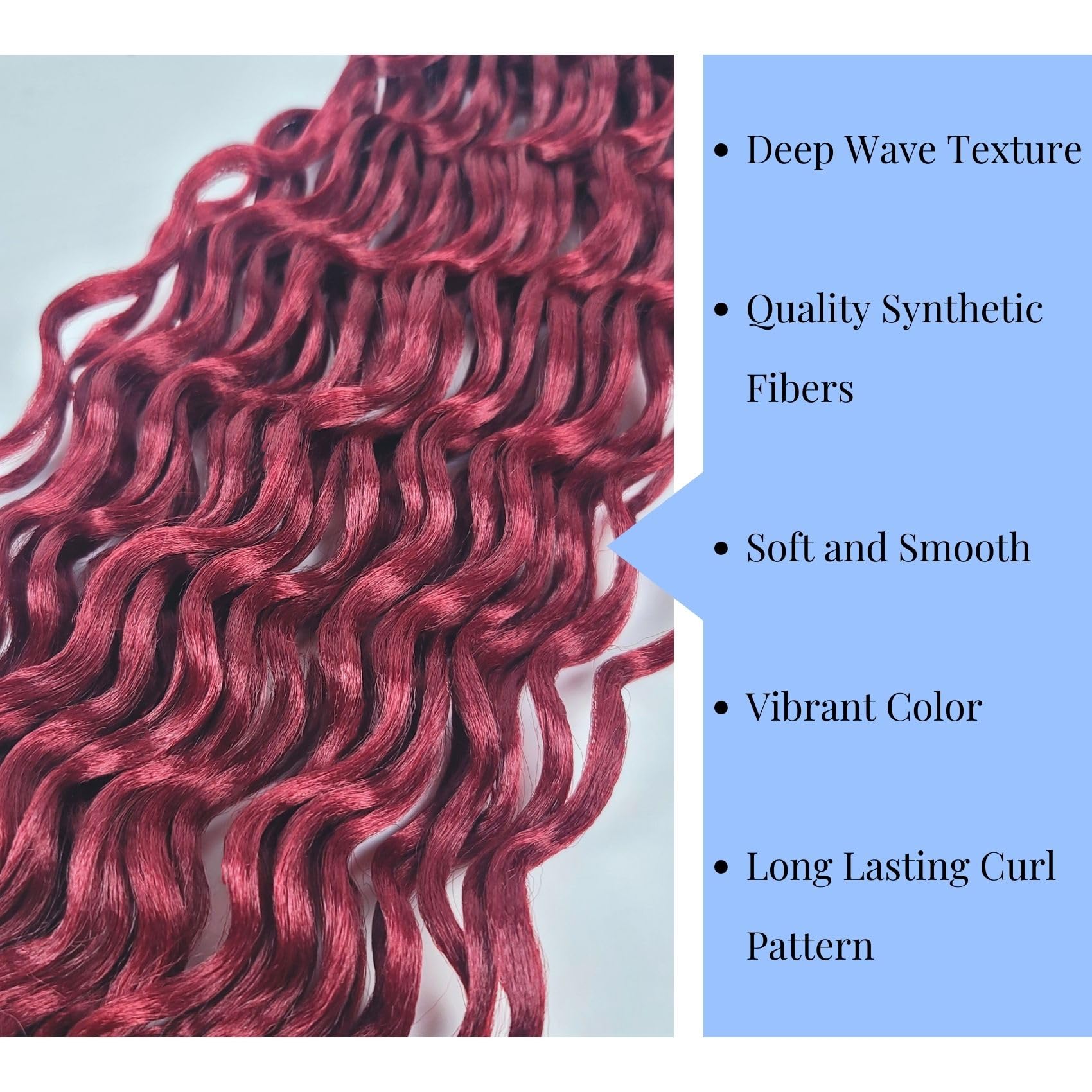 Burgundy Braiding Hair Pre Stretched For Boho Braids Synthetic Prestretched Ez Braiding Hair For Knotless Box Braids Bohemian Br