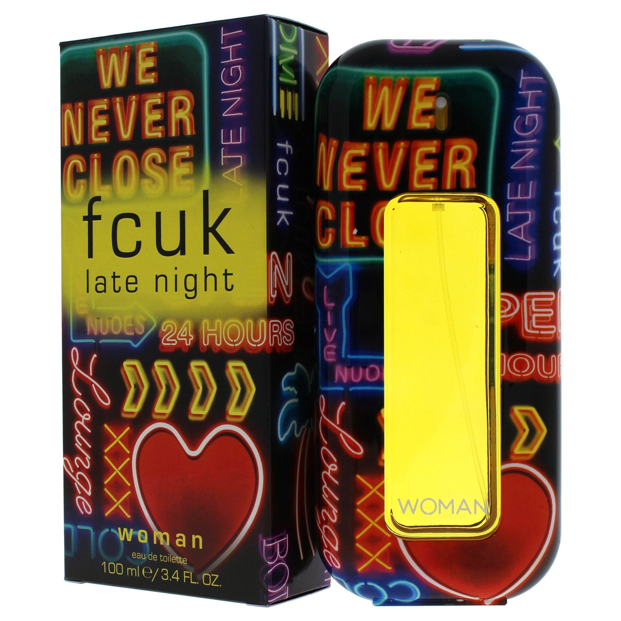 Fcuk Late Night By French Connection, 3.4 Oz Eau De Toilette Spray For Women