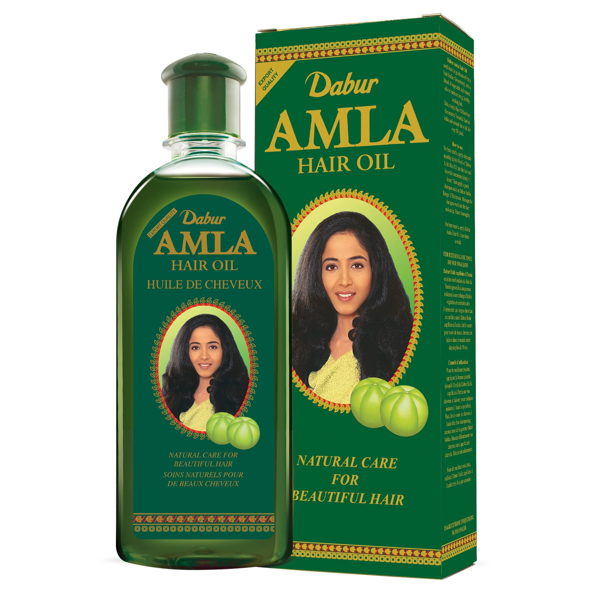 Dabur Amla Hair Oil - Amla Oil, Amla Hair Oil, Amla Oil for Healthy Hair and Moisturized Scalp, Indian Hair Oil for Men and Wome