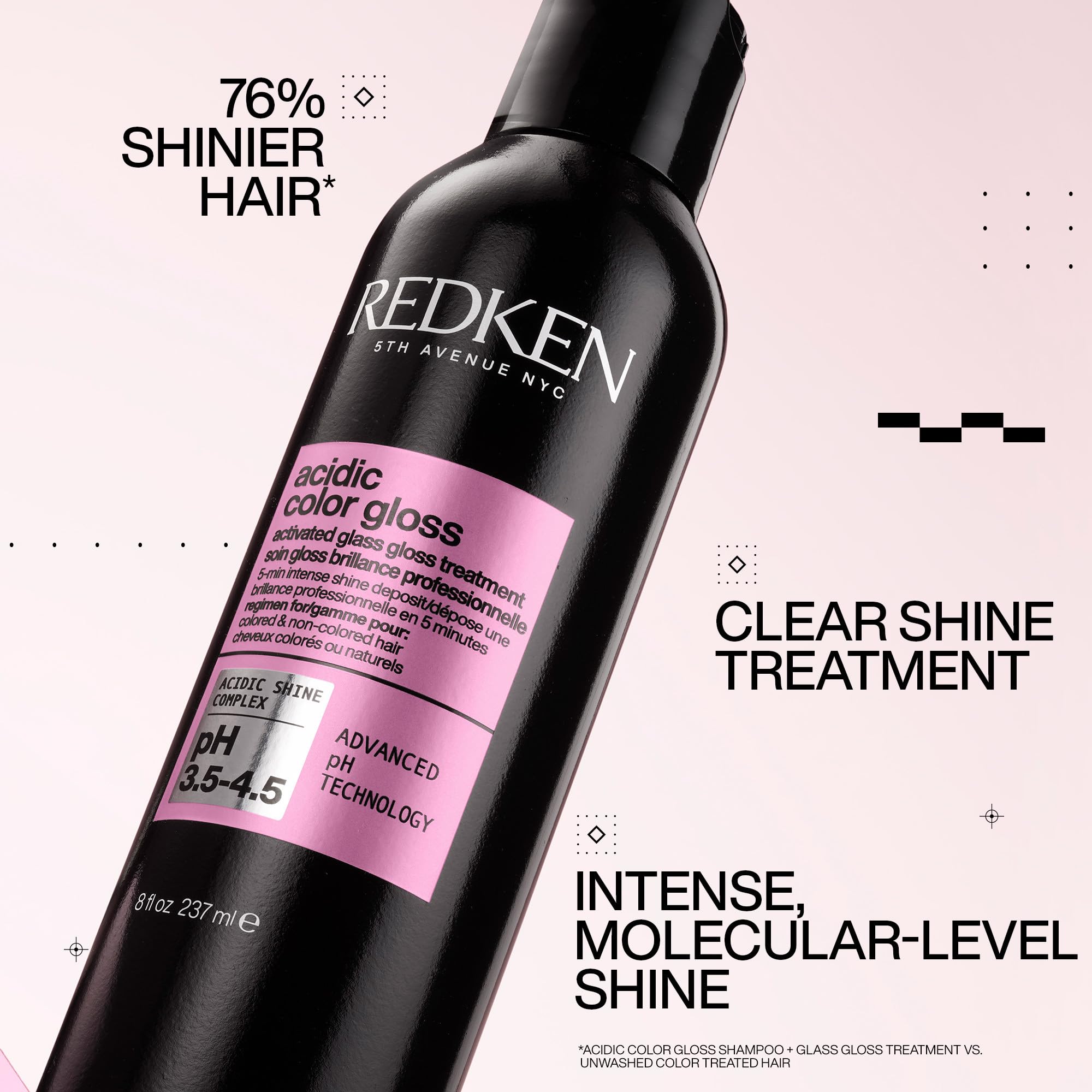 Redken Acidic Color Gloss Glass Gloss Treatment For Color-Treated Hair - Rinse Out Glossing Treatment, Intense Shine & Condition