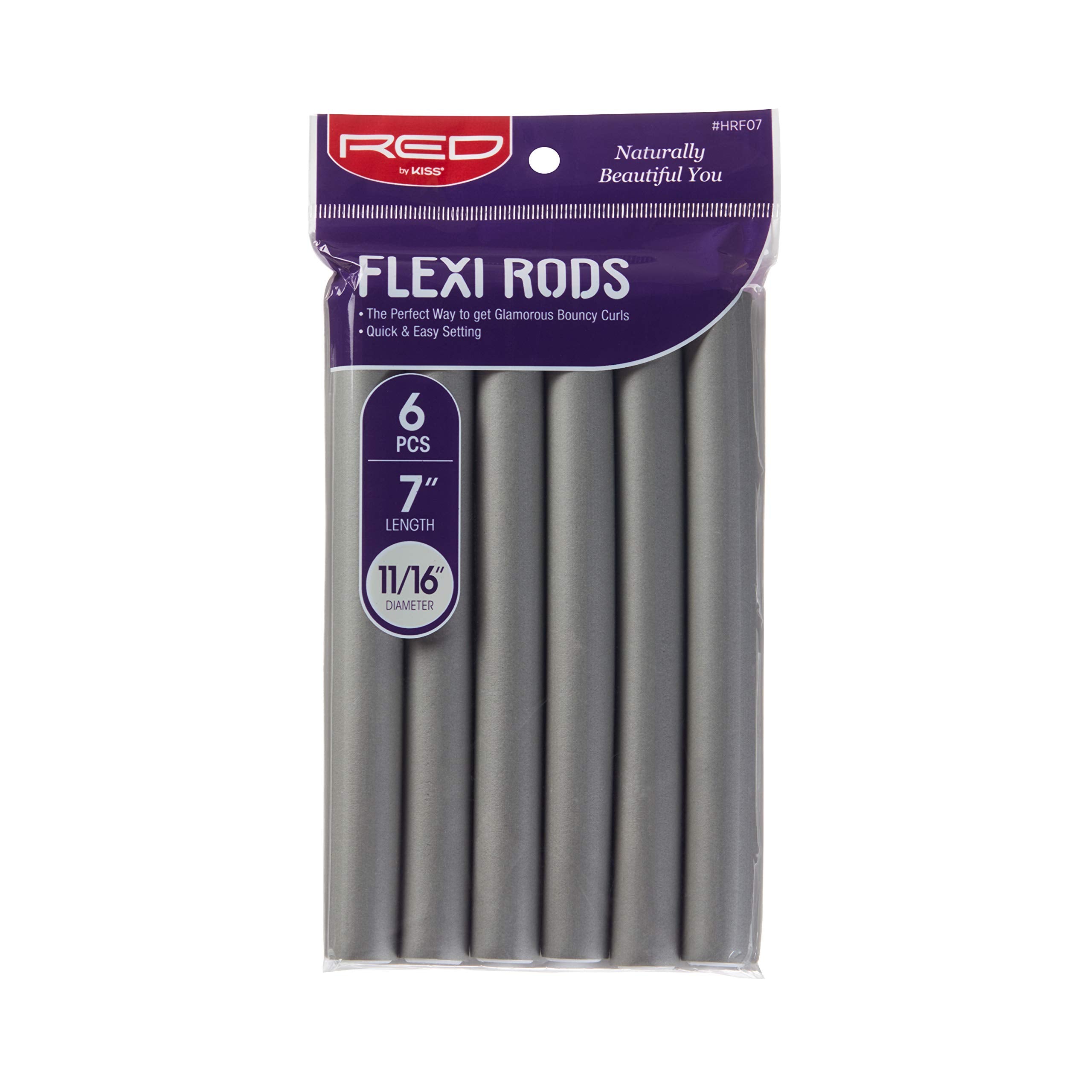 Red By Kiss Flexi Rods - Heatless Hair Curler For 90S Glamorous Bouncy ...