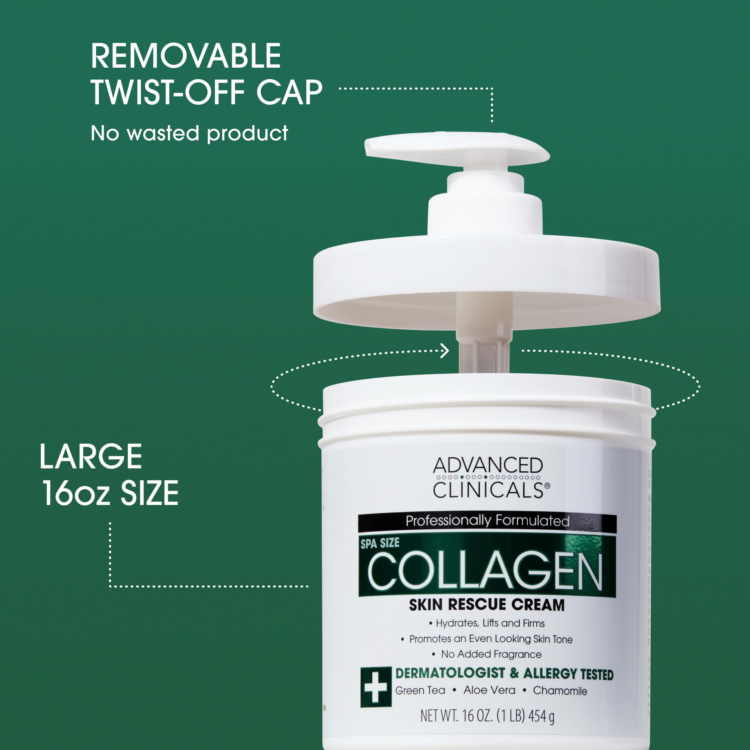 Advanced Clinicals Collagen Body Oil + Unscented Collagen Cream Body Lotion & Face Cream 2PC Beauty Skin Care Set For Women & Me