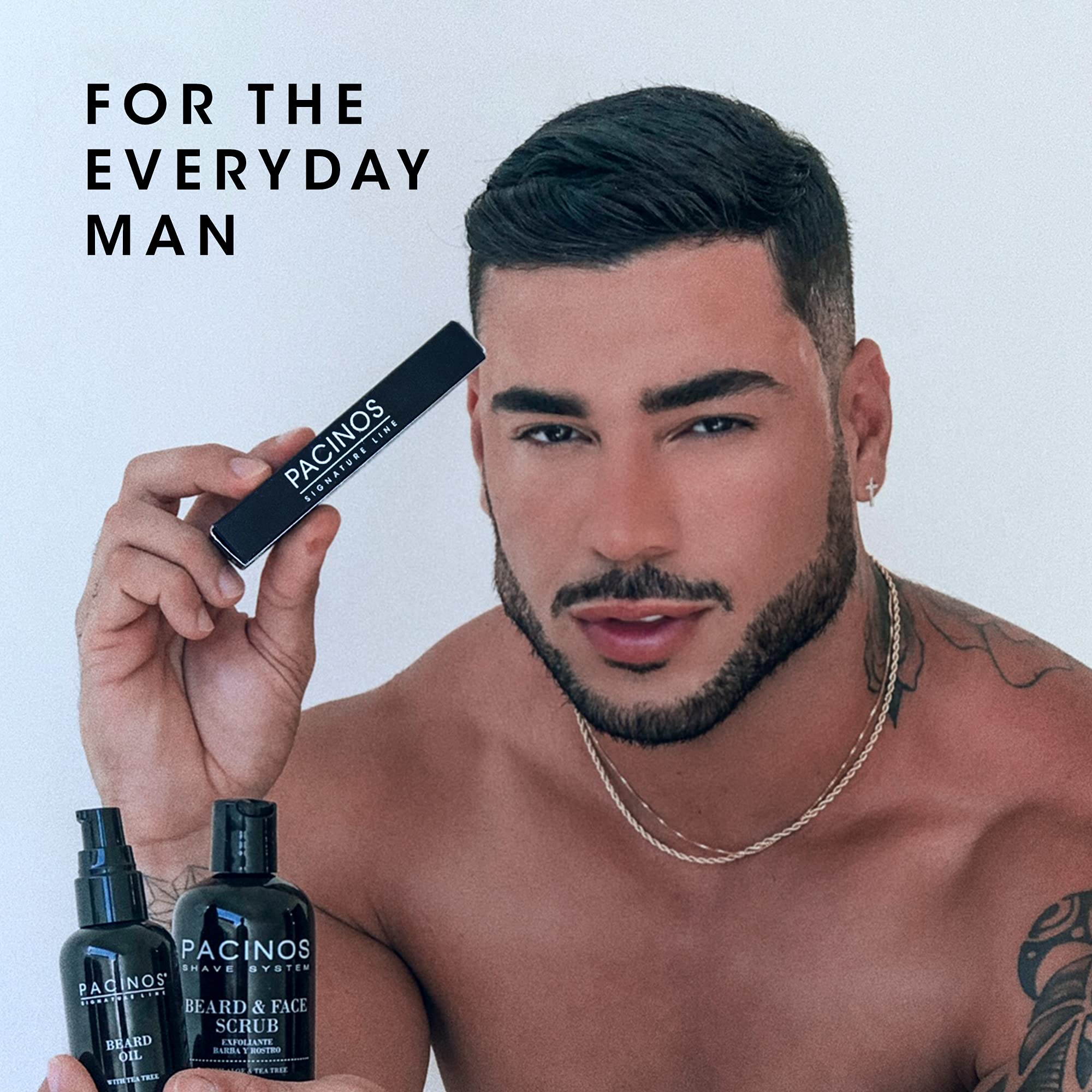 Pacinos Beard Pencil Filler - Water Proof, Long Lasting Coverage & Natural Finish - Beard, Moustache & Eyebrows - Micro-Fork Tip