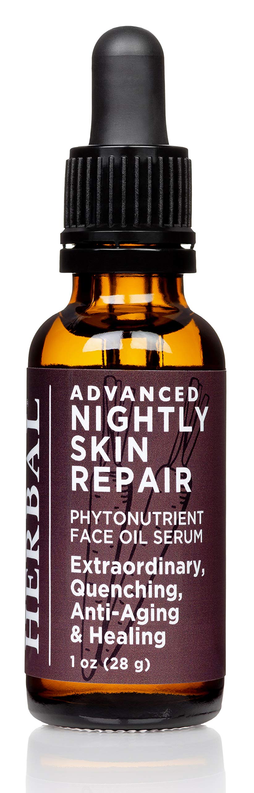 Oras Amazing Herbal Advanced Nightly Repair, Tamanu Oil Blend with Pomegranate, Rosehip, Carrot Seed Essential Oil, Vegan Face 