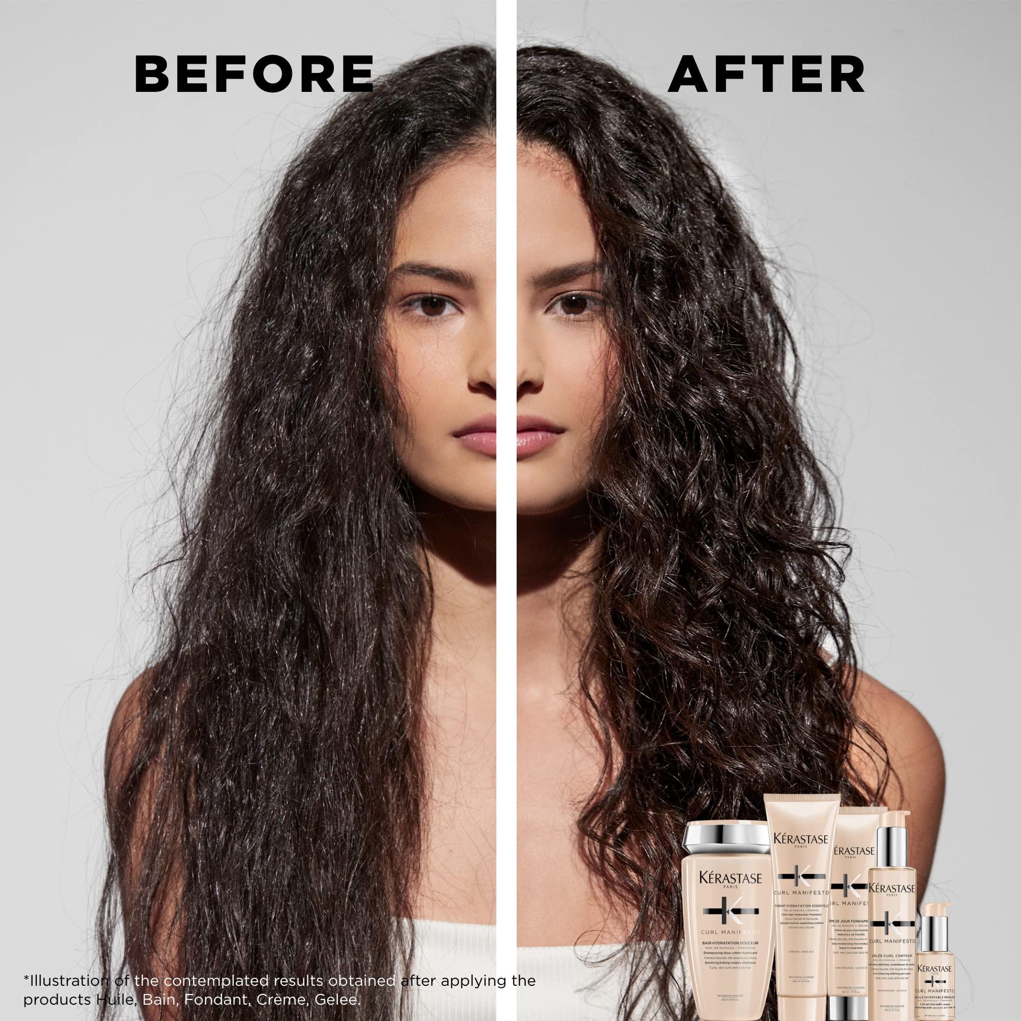 Kerastase Curl Manifesto Hydratation Essentielle Conditioner  Lightweight Conditioner  Detangles, Smooths & Prevents Frizz  For