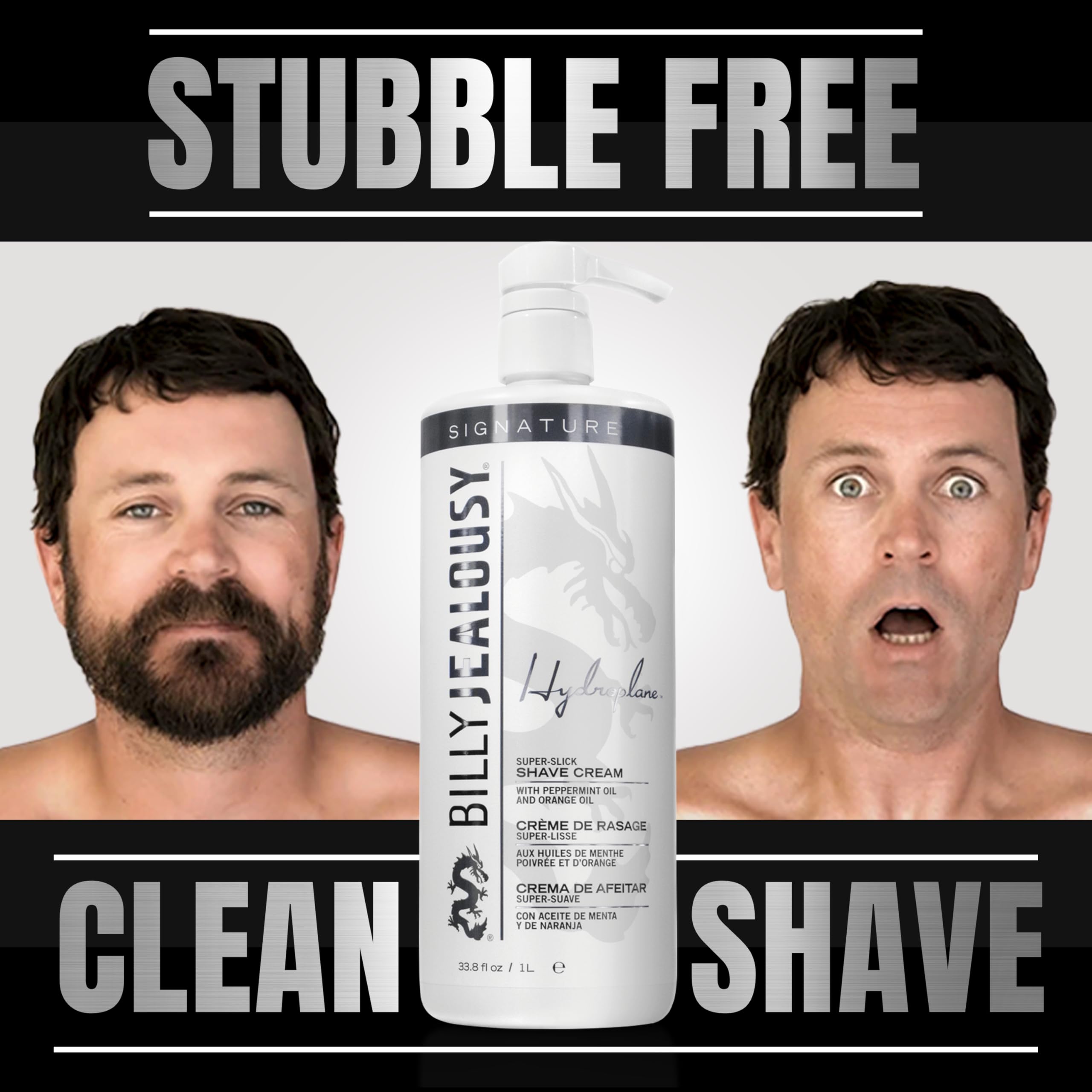 Billy Jealousy Hydroplane Super-Slick Shave Cream, 33.8 Fl. Oz.