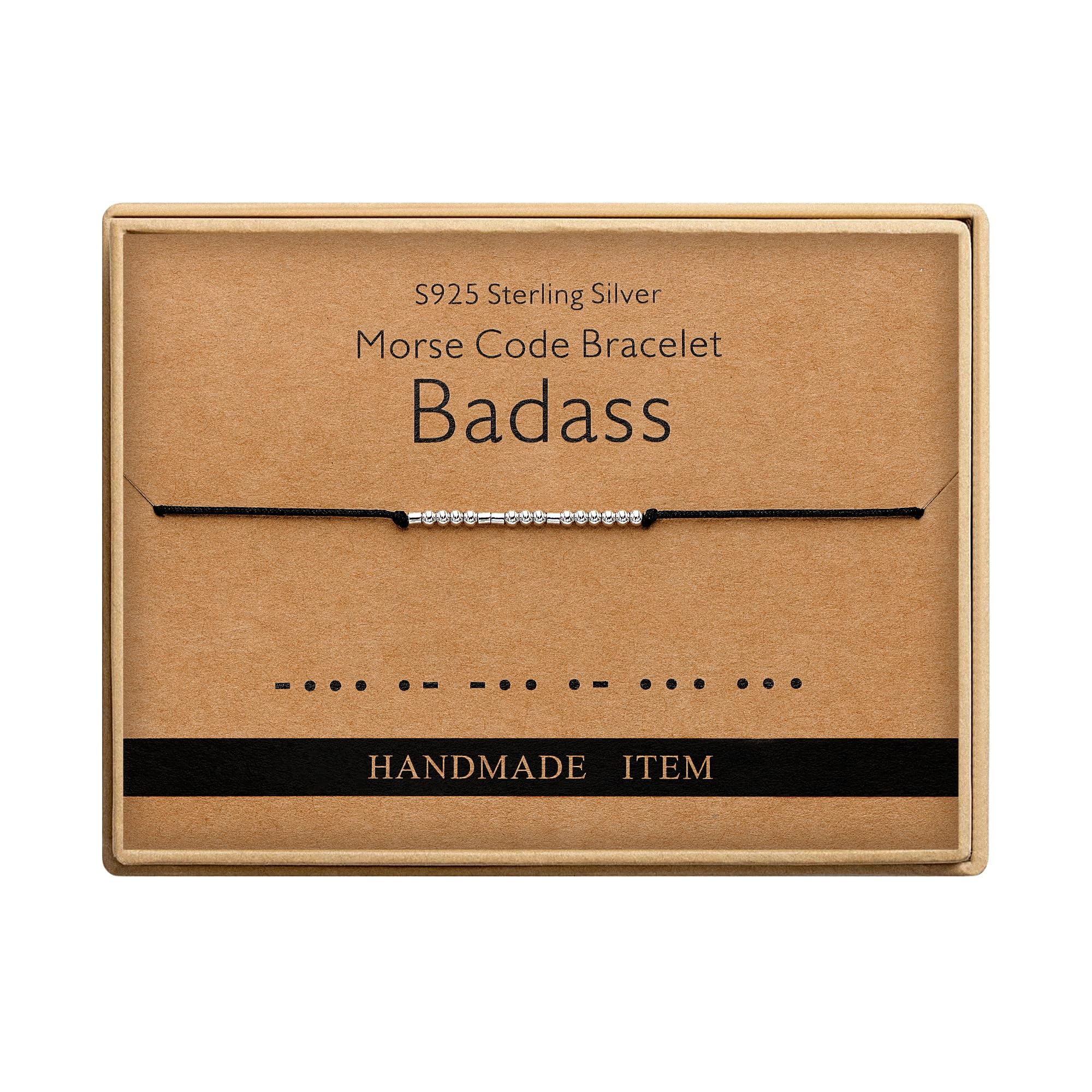 Birthday Gifts for Women Badass Morse Code Bracelets for Women Funny Gifts for Women Friend Gifts for Women
