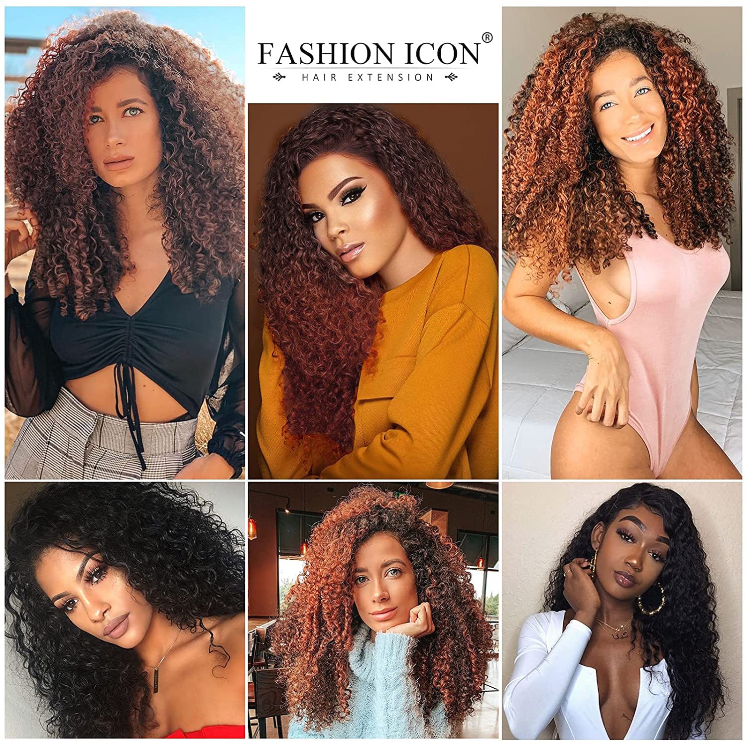 Curly Clip In Hair Extensions Clips In-Human Hair Feelings Natural Black Medium Auburn Curly Hair Extensions For Black Women Jer